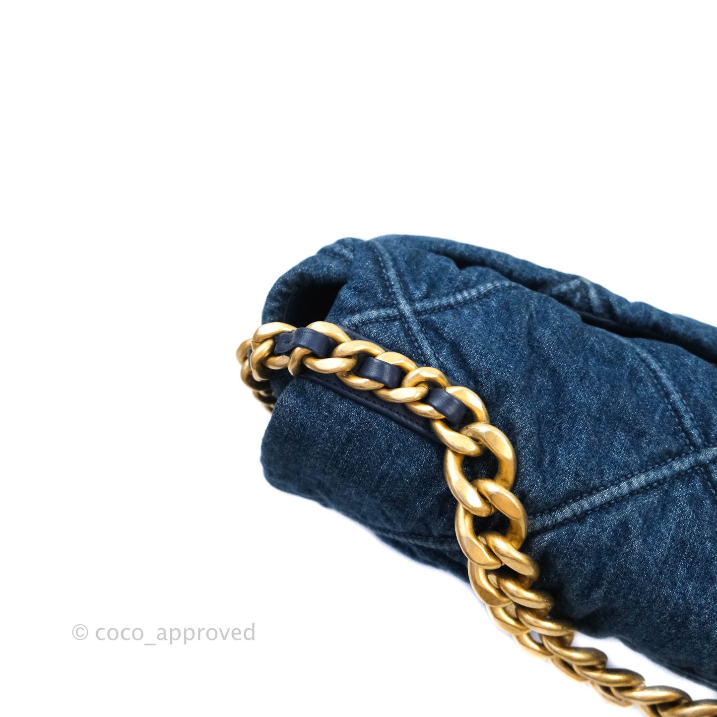 Chanel 19 Medium Dark Denim Mixed Hardware