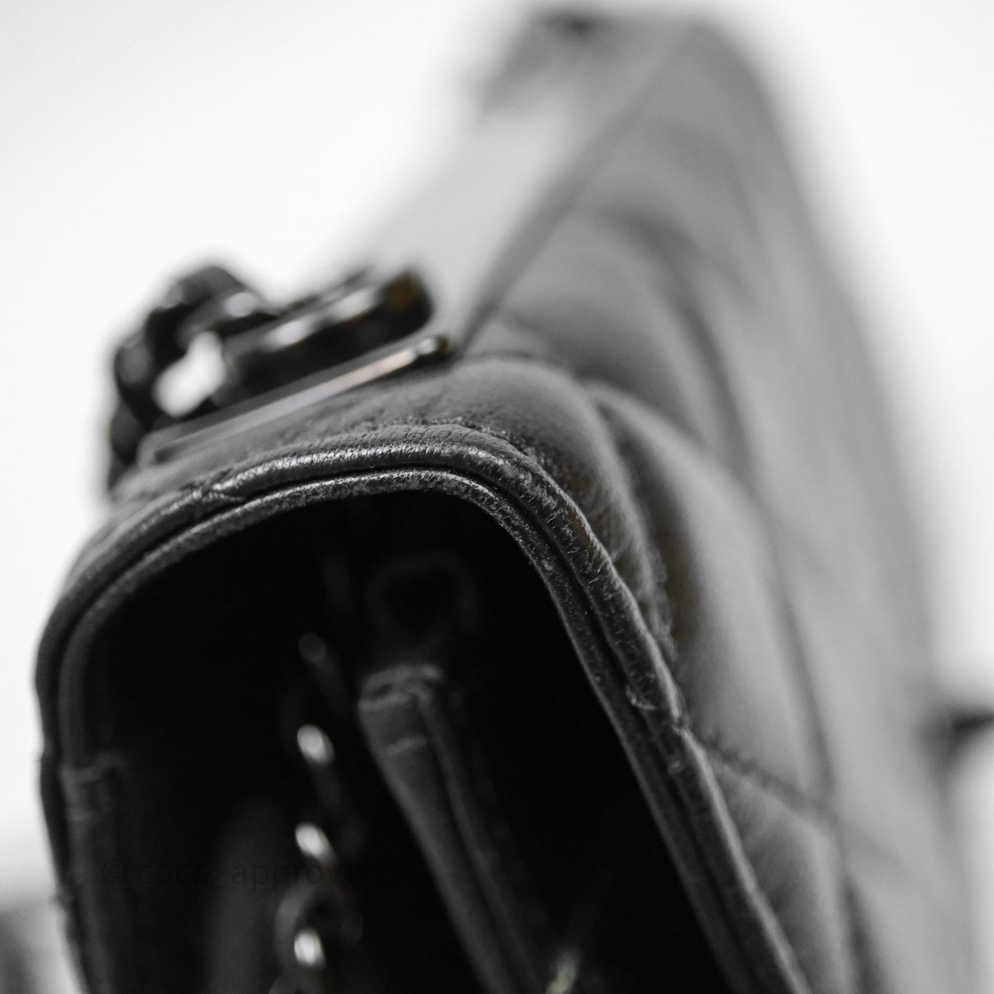 Chanel Quilted Trendy CC WOC Wallet On Chain So Black Lambskin