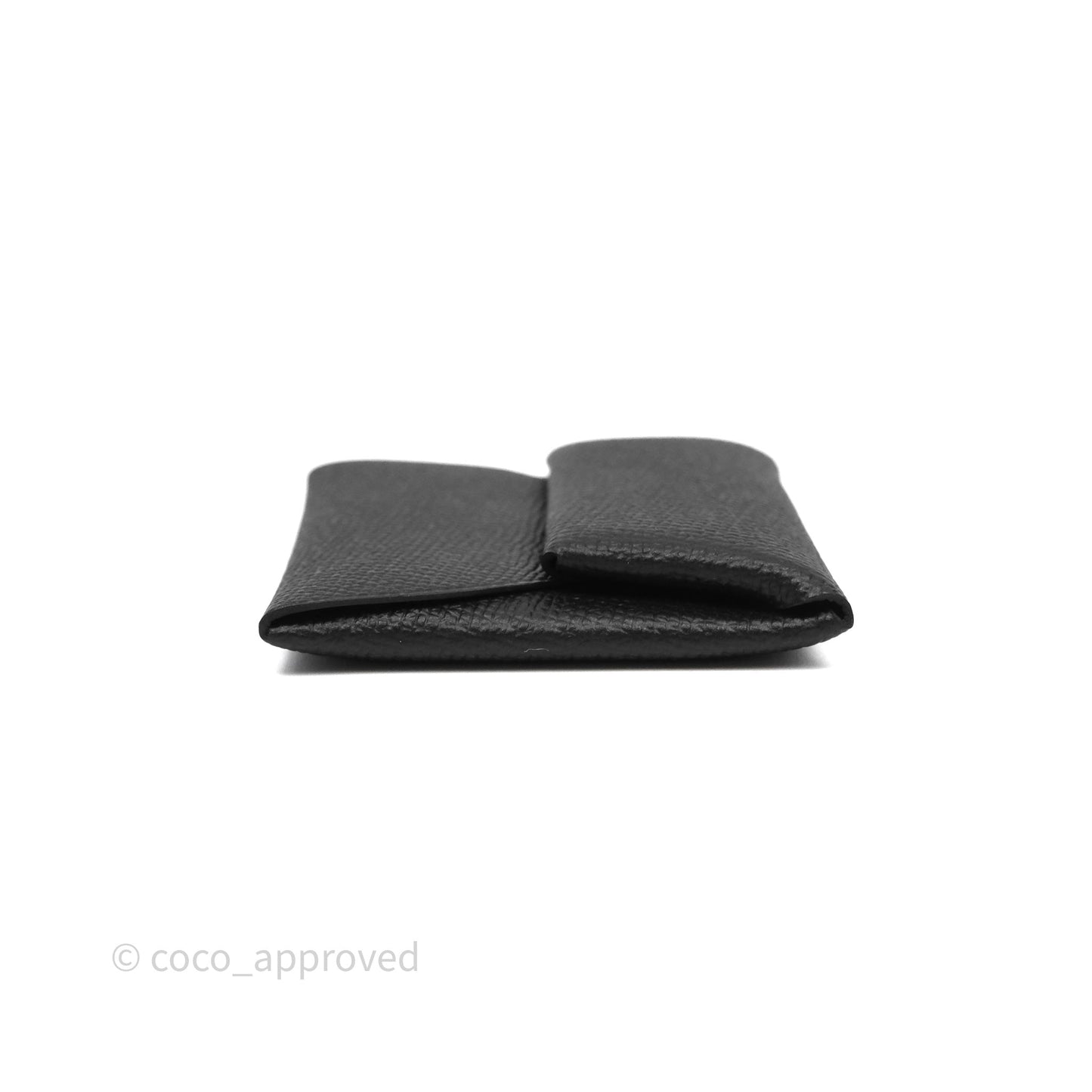 Hermes Bastia Change Purse Noir Epsom