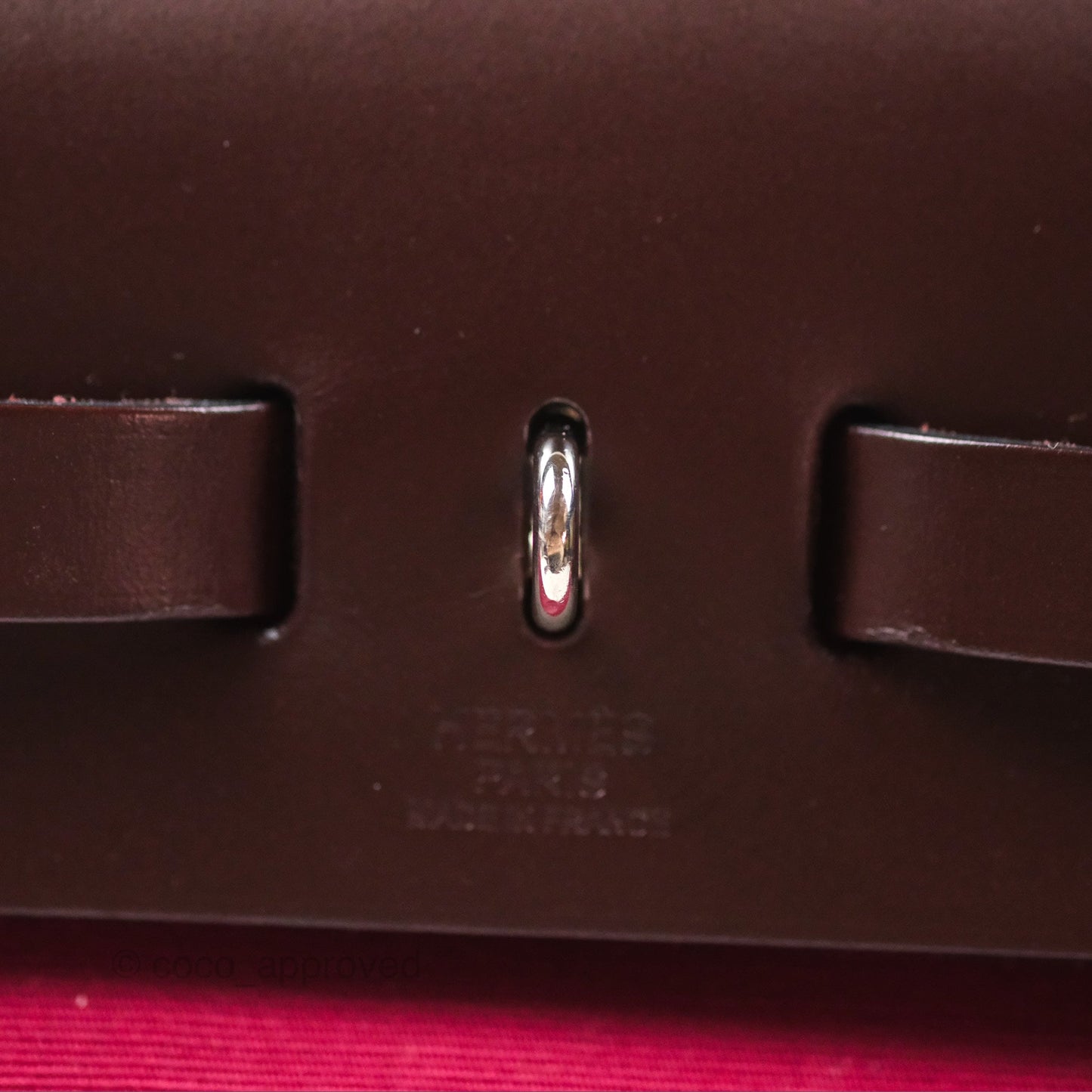 Hermès Herbag Zip 31 Retourne Rose Bubblegum L4/ Rubis B5 Canvas Palladium Hardware