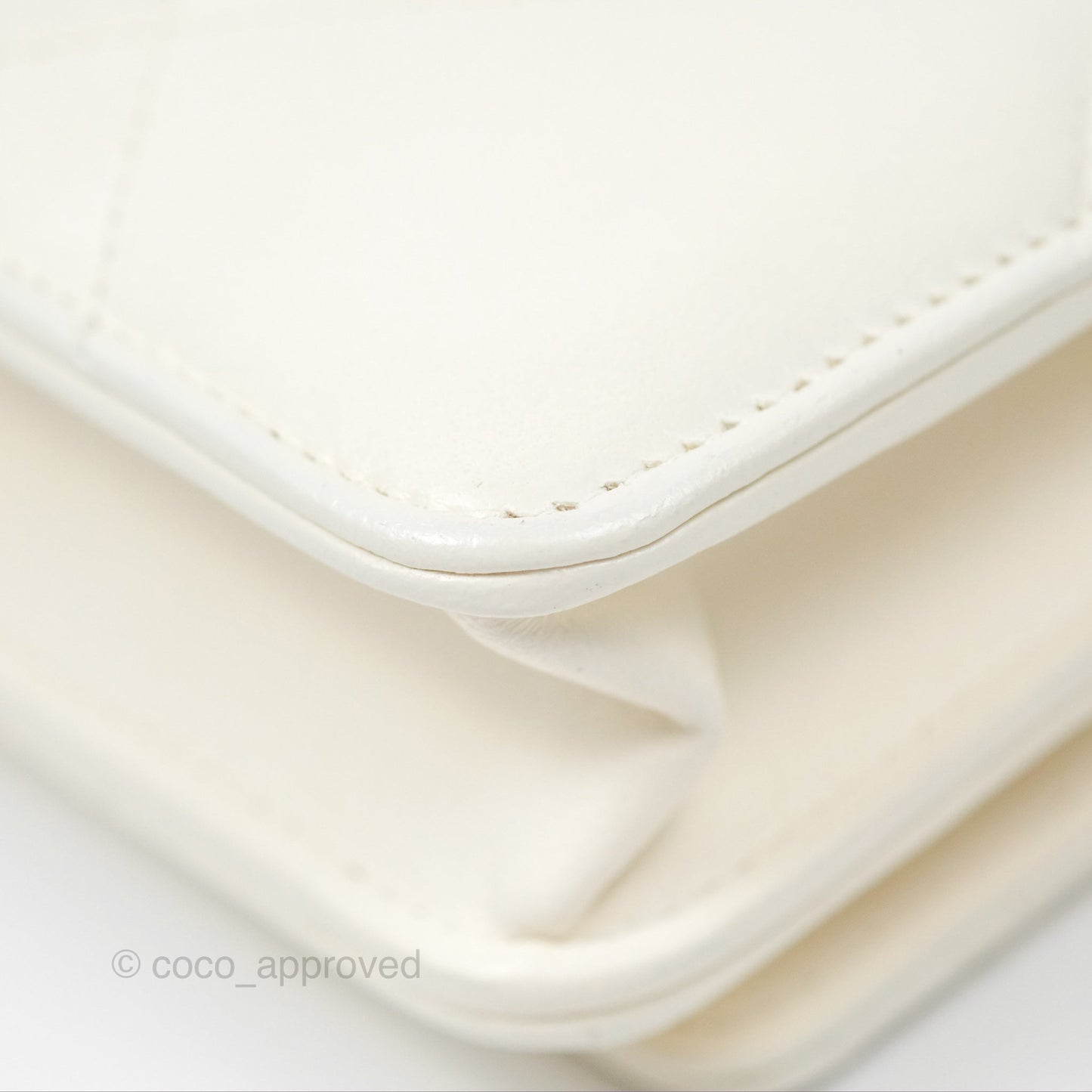 Chanel 19 Wallet on Chain WOC White Mixed Hardware