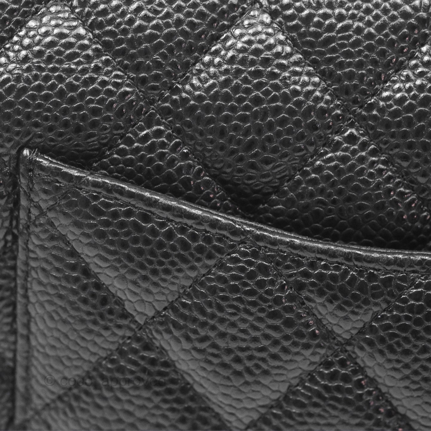 Chanel Mini Rectangular Flap Quilted Black Caviar Silver Hardware