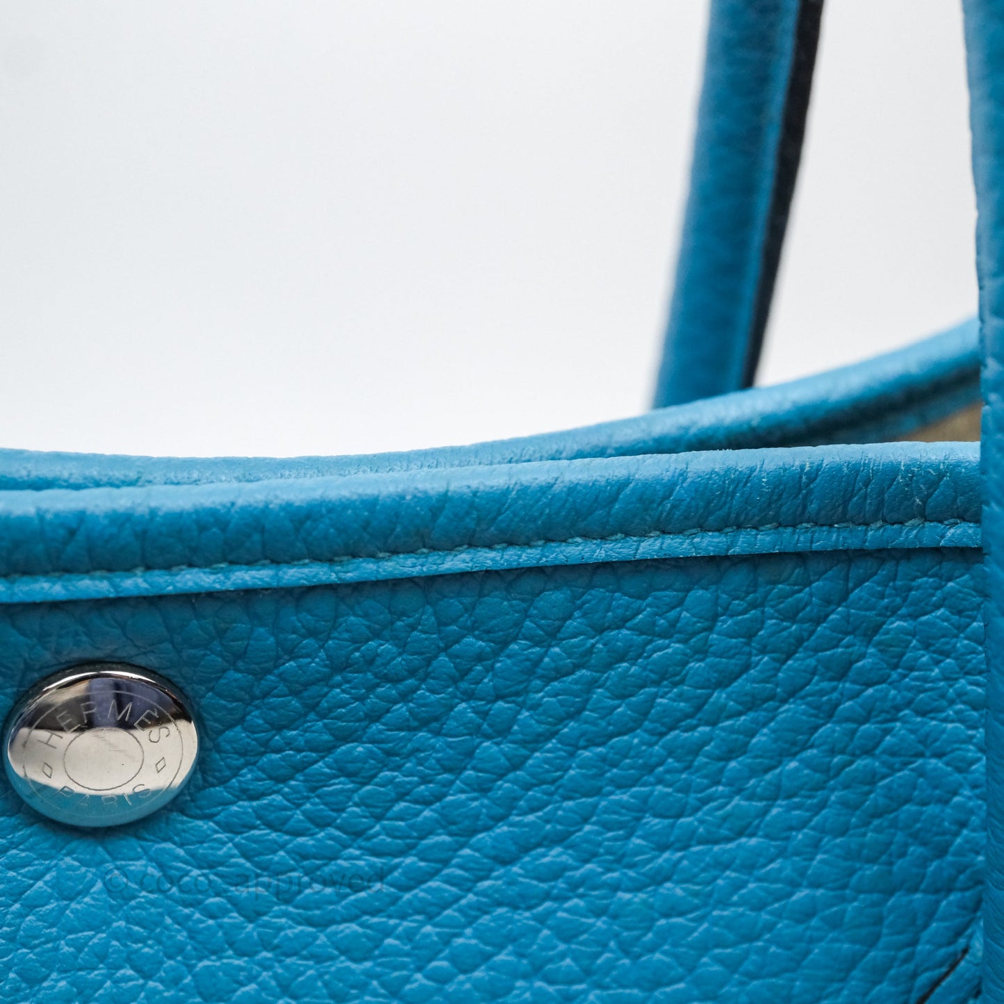Hermès Garden Party 36 Celeste 7N Palladium Hardware
