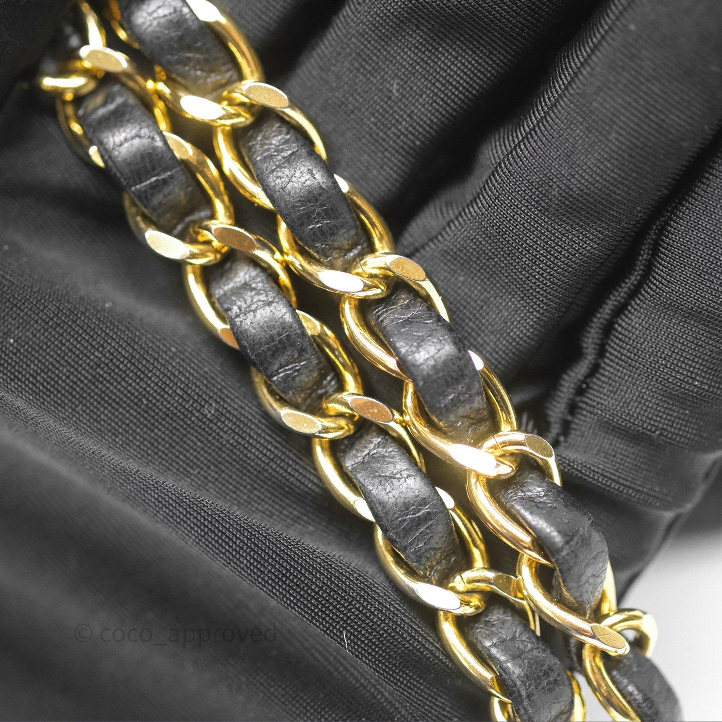 Chanel Vintage Medium Quilted Diana Flap Bag Black Lambskin 24K Gold Hardware