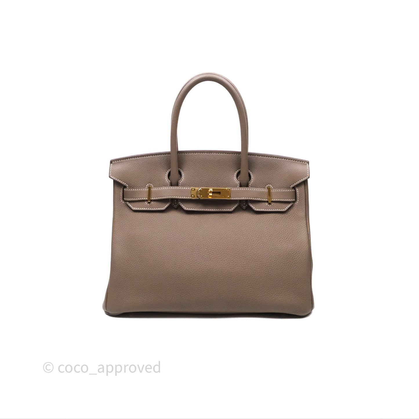 Hermès Birkin 30 Etoupe 18 Togo Gold Hardware