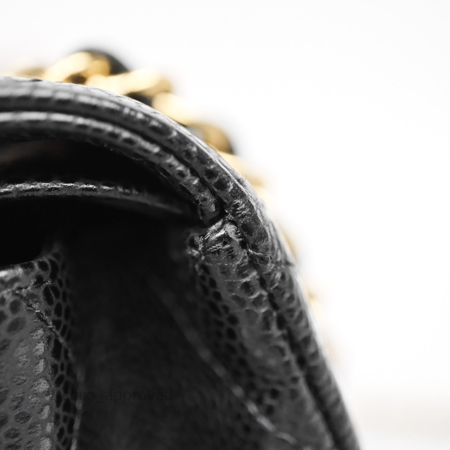 Chanel Classic M/L Medium Flap Quilted Black Caviar Gold Hardware