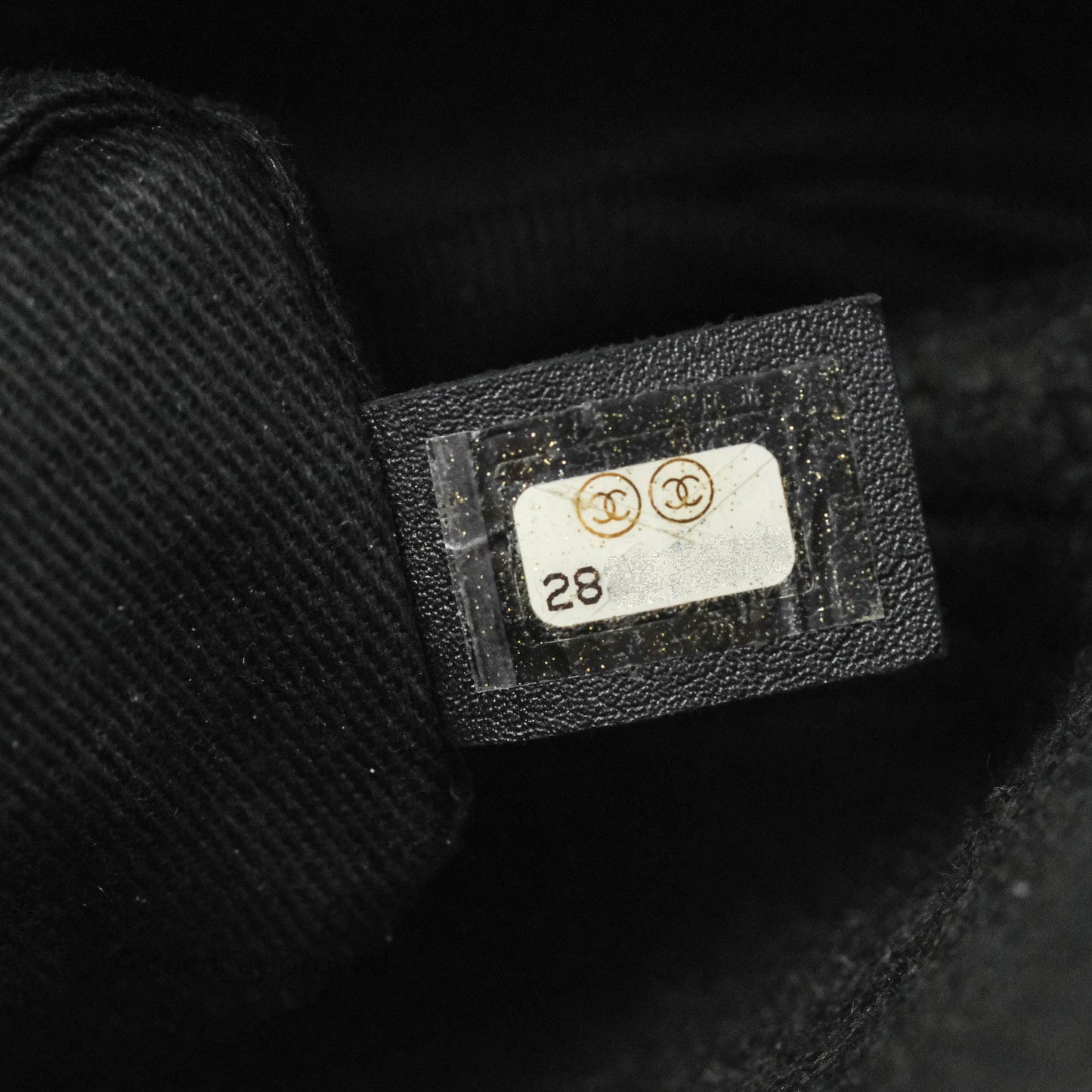 Chanel Large Deauville Black Glitter Lurex