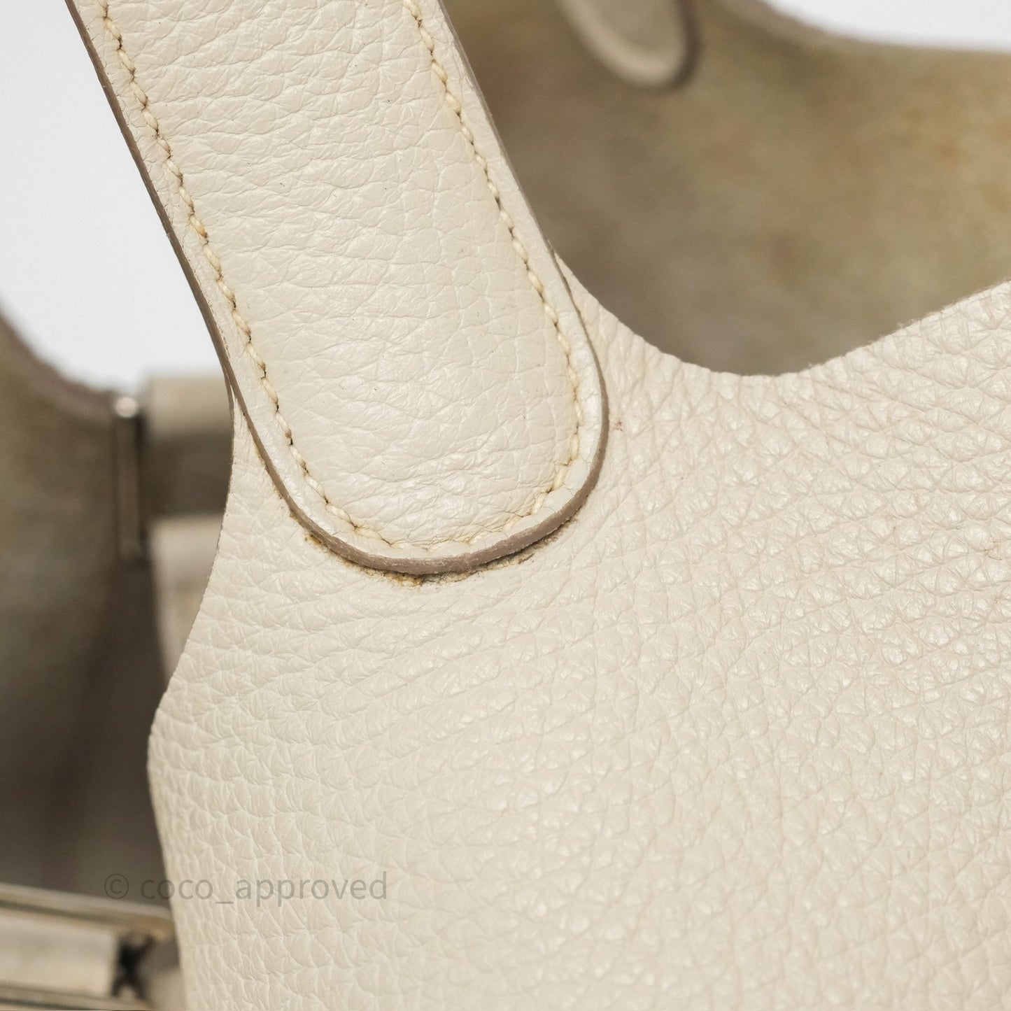 Hermès Picotin 22 Beton Clemence Palladium Hardware