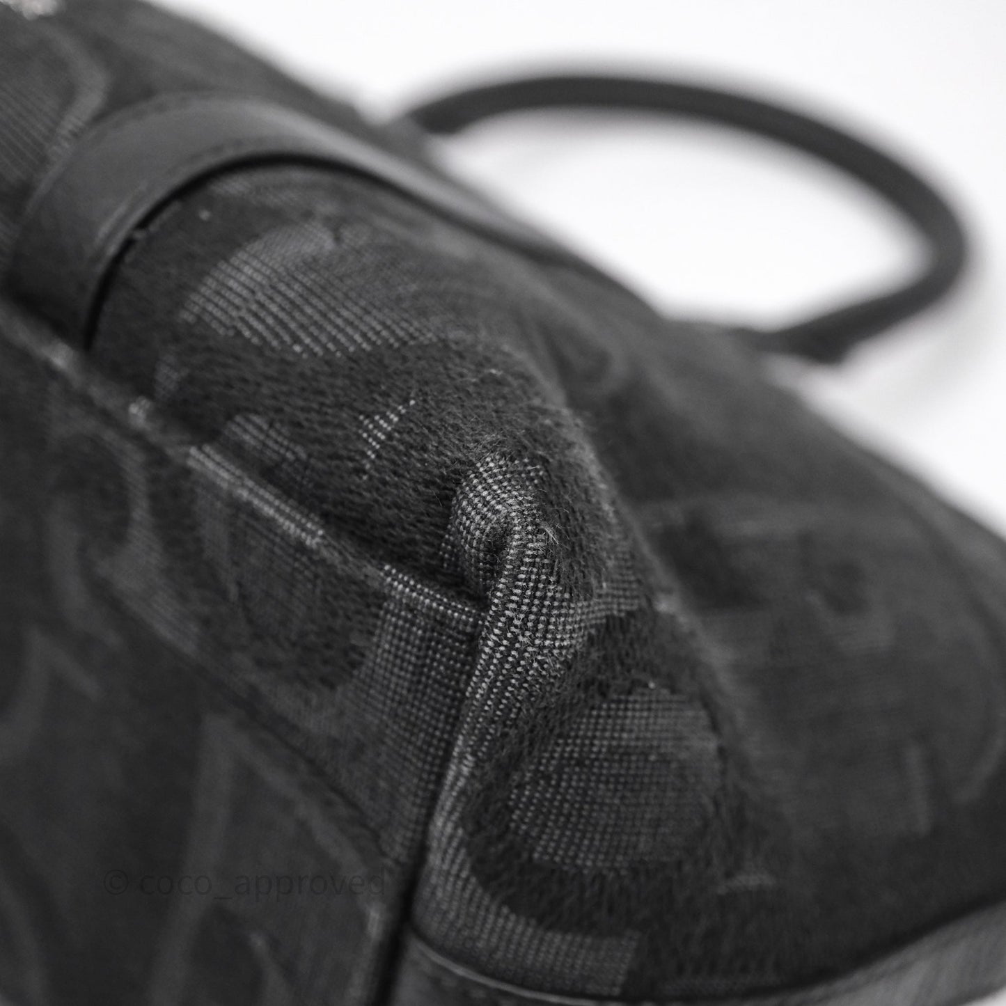 Christian Dior Oblique Jacquard Weekender Black Bag