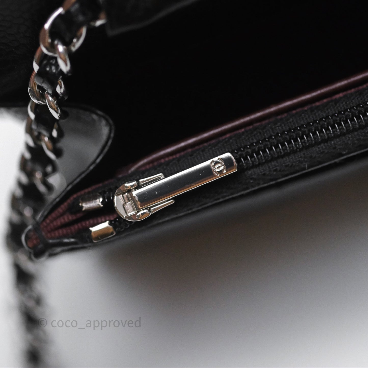 Chanel Quilted WOC Black Caviar Silver Hardware