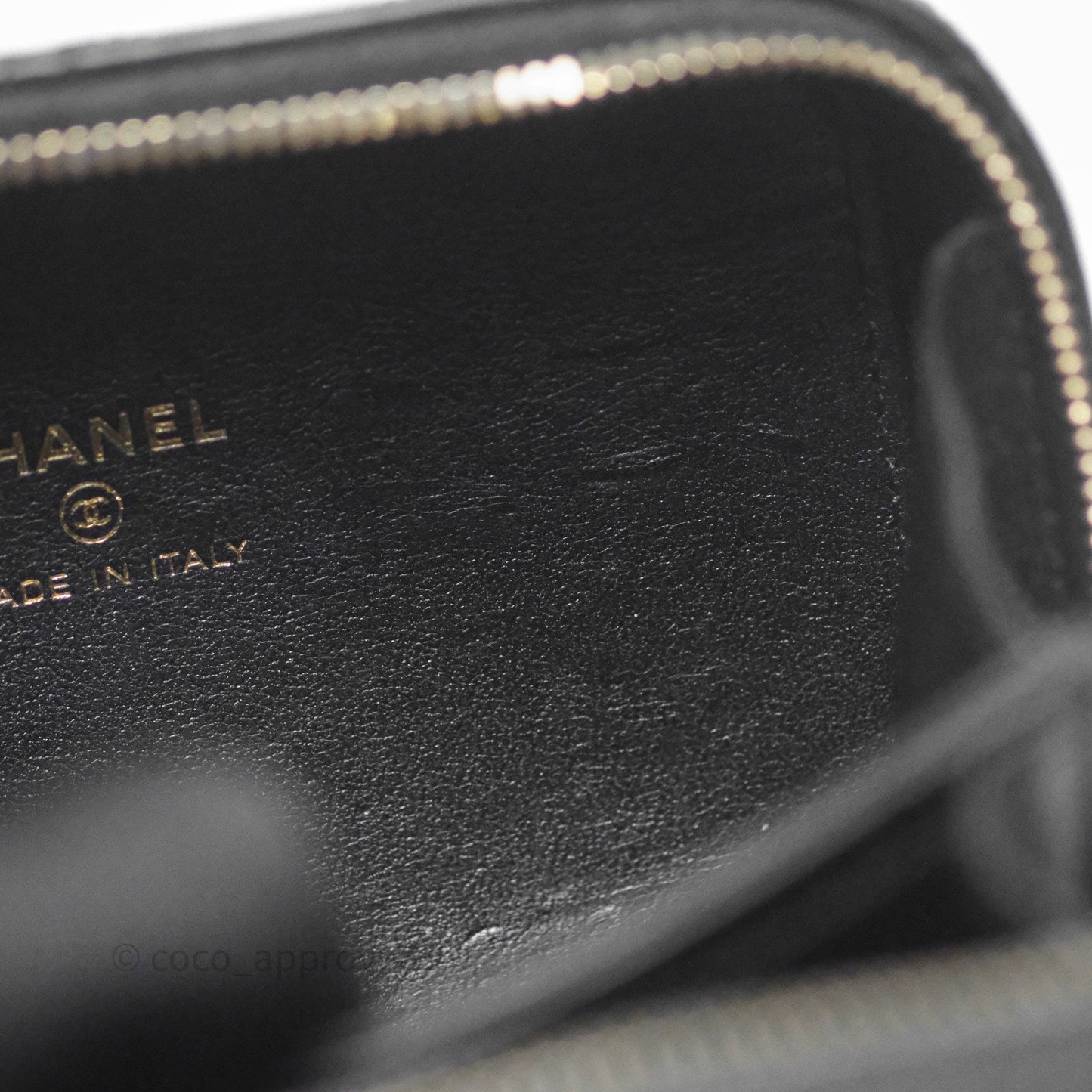 Chanel Top Handle Vanity Case Black Lambskin Aged Gold Hardware 22A