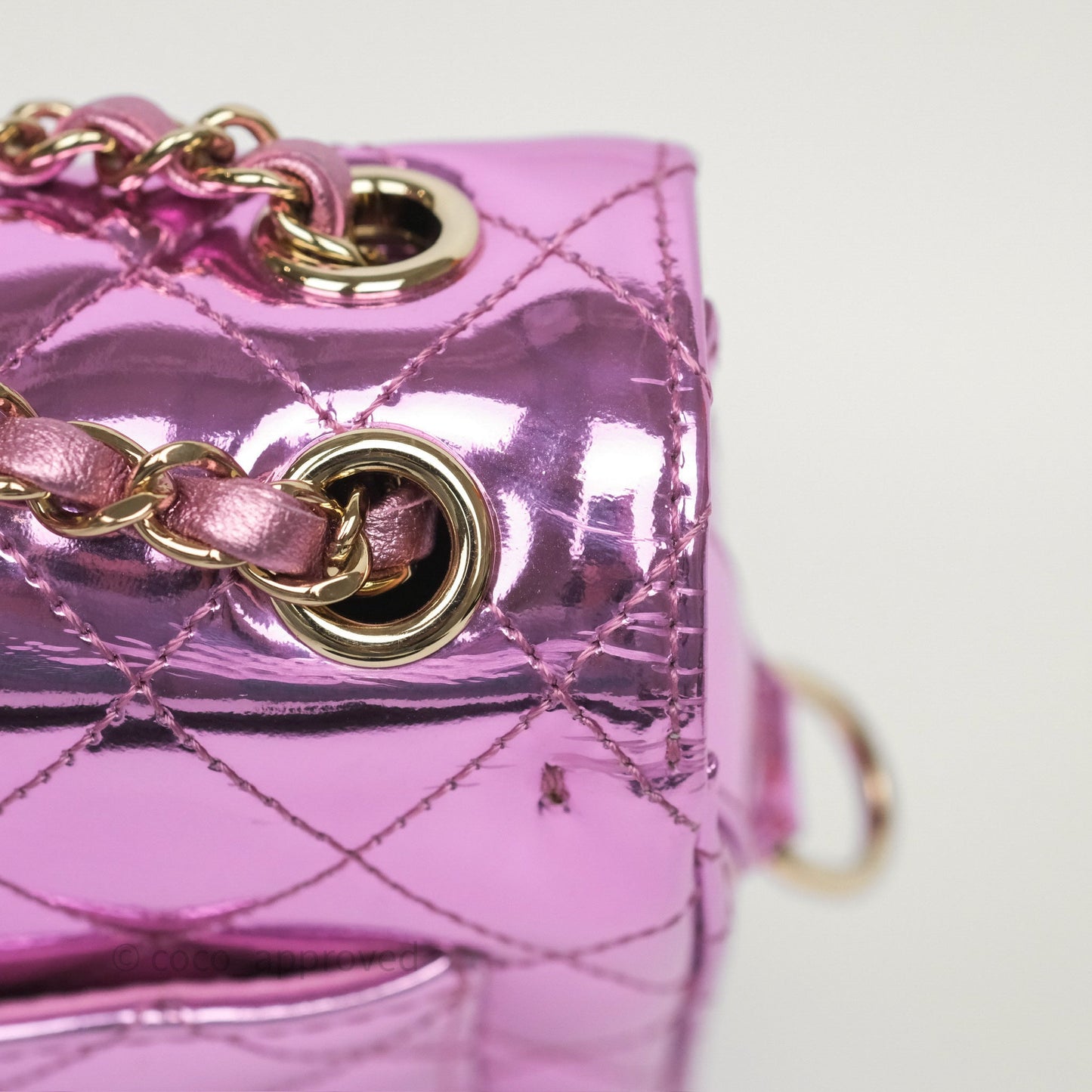 Chanel Hollywood Boulevard Flap with Star Coin Purse Lilac Pink Metallic Mirror Calfskin 24C