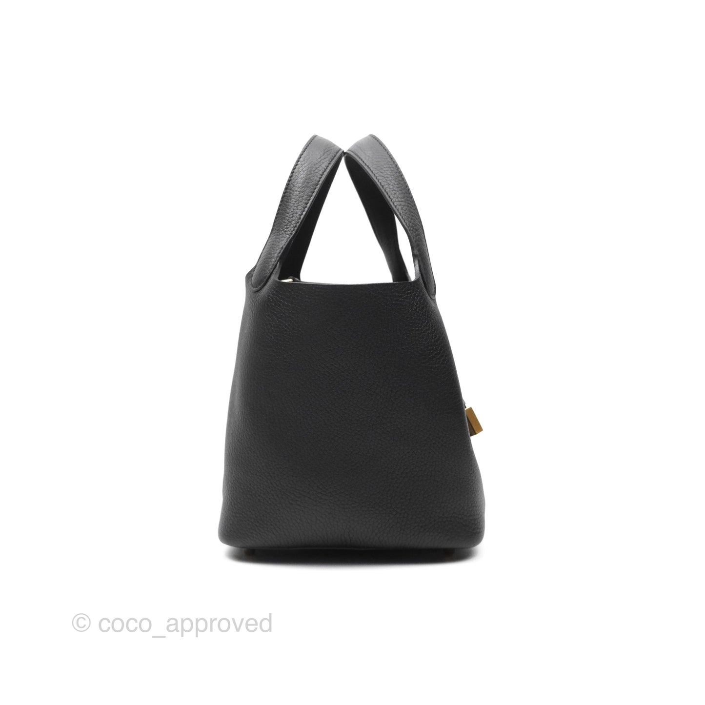Hermès Picotin Lock 18 Noir 89 Taurillon Clemence Gold Hardware