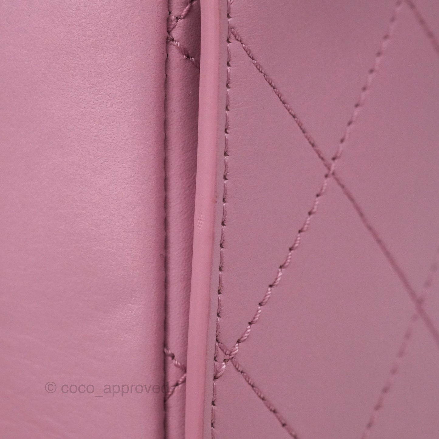 Chanel Stitched Ring My Bag Flap Crossbody Pink Calfskin Silver Hardware