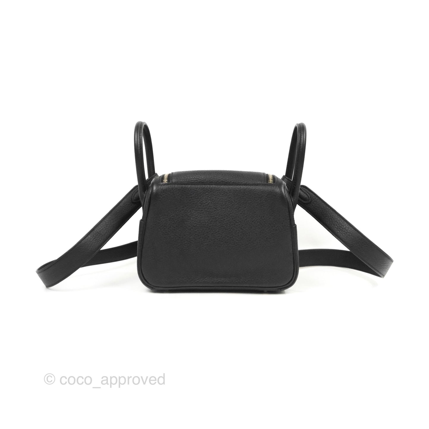 Hermès Mini Lindy 20 Black Noir Clemence Palladium Hardware