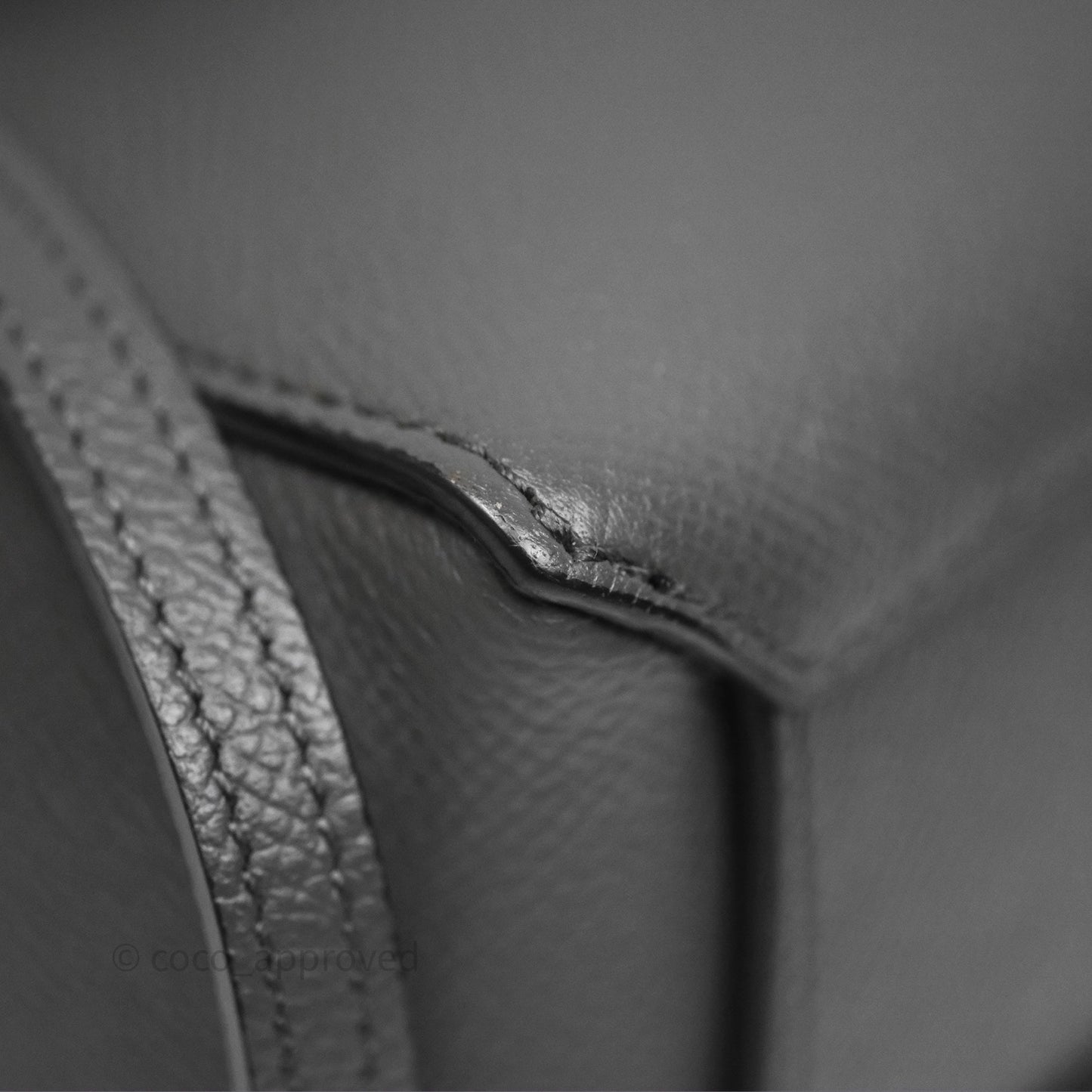 Celine Pico Belt Bag Grey Grained Calfskin Gold Hardware