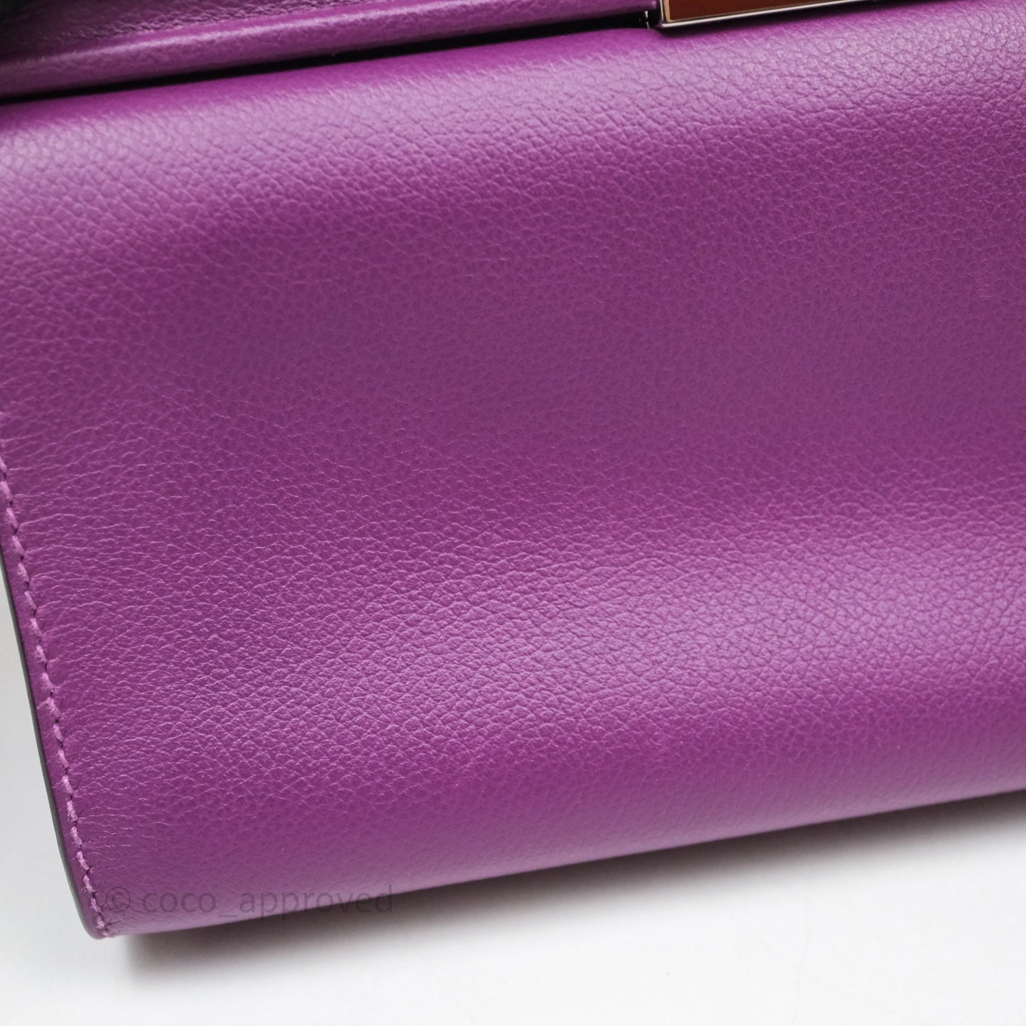 Hermes Clic H Bag Anemone P9 Veau Evercolor Palladium Hardware