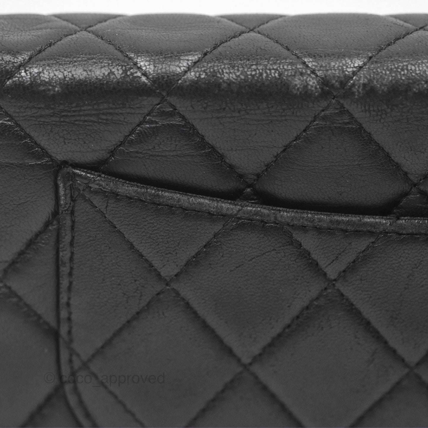 Chanel Quilted Wallet on Chain WOC Black Lambskin Palladium Hardware