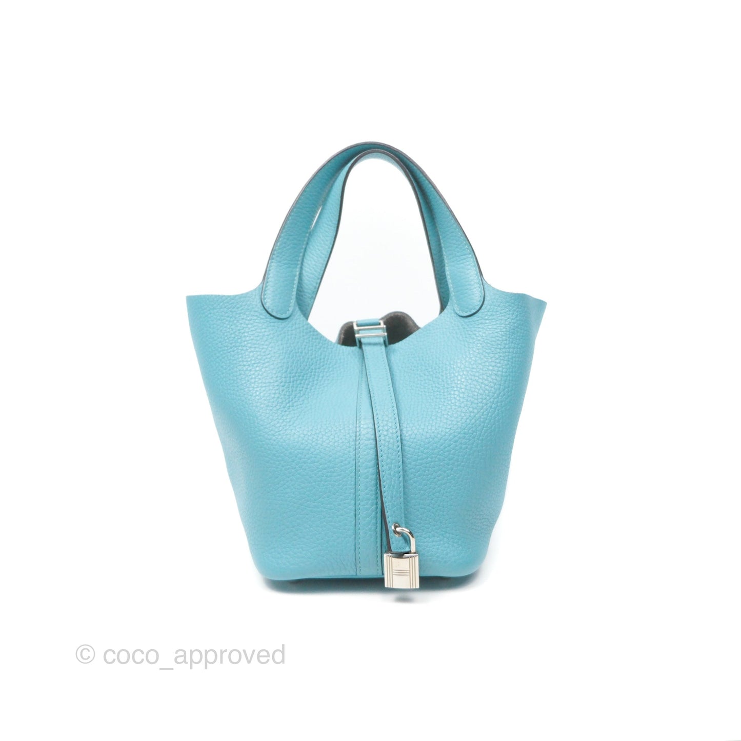 Hermès Picotin Lock 18 Bleu Saint Cyr 3Z Clemence Palladium Hardware
