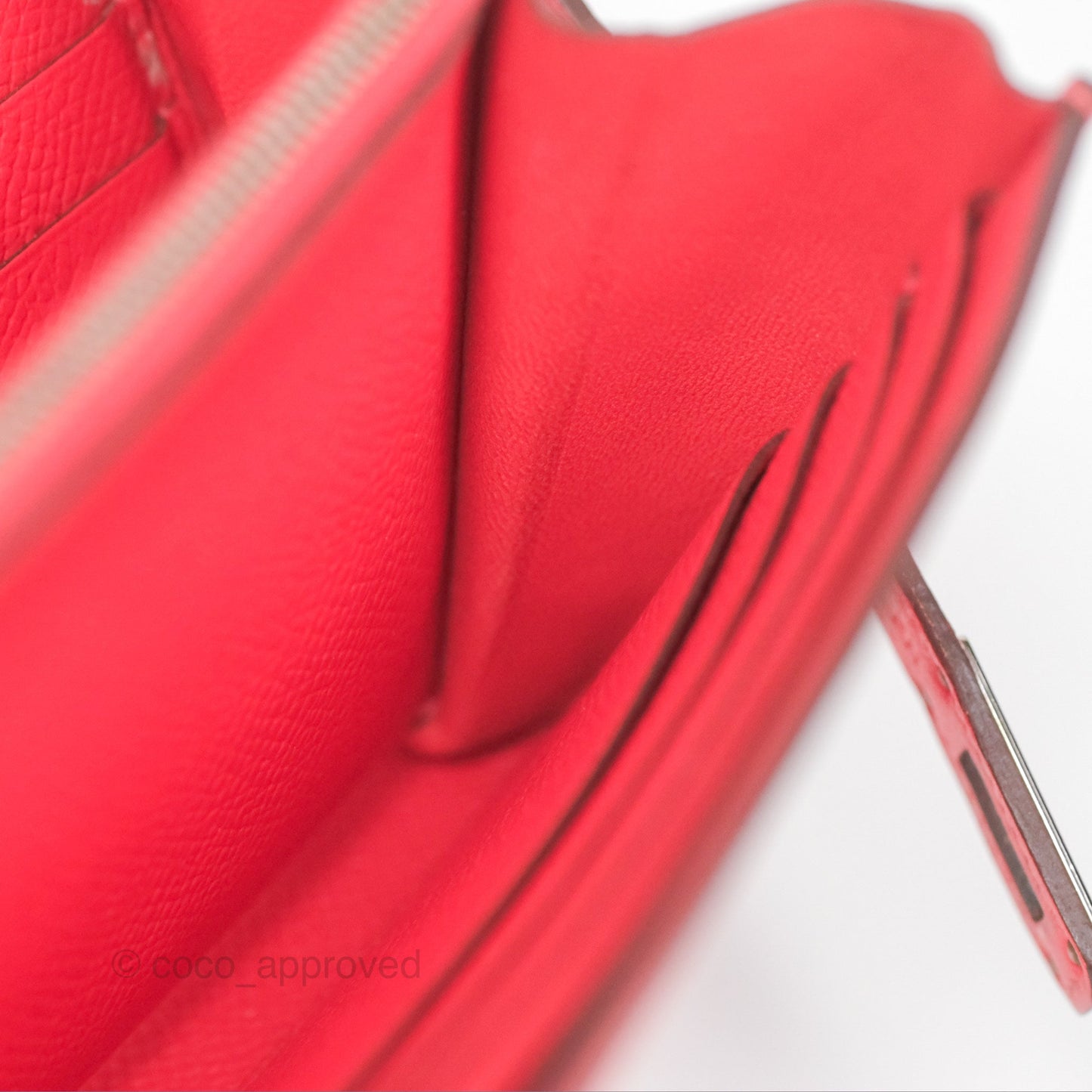 Hermès Kelly Wallet Pink Epsom Palladium Hardware