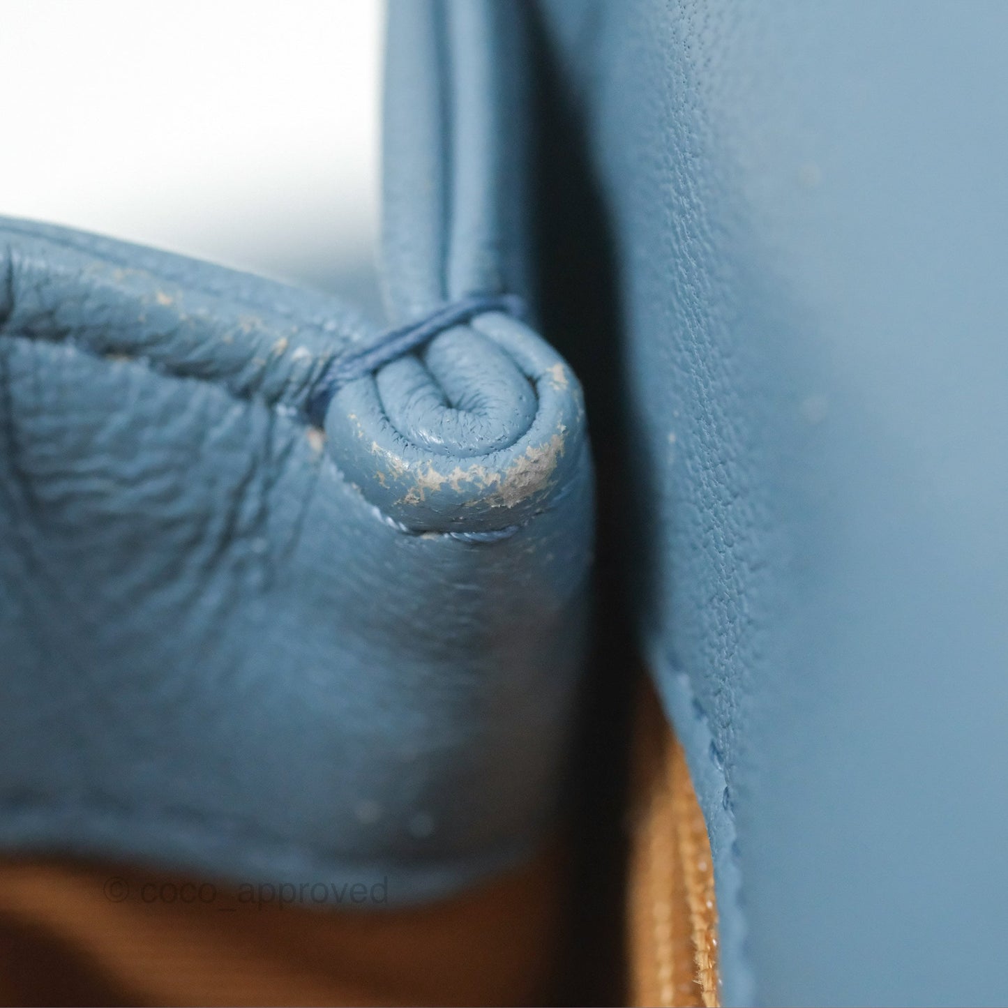 Chanel Curved Flap Bag Blue Lambskin Aged Gold Hardware