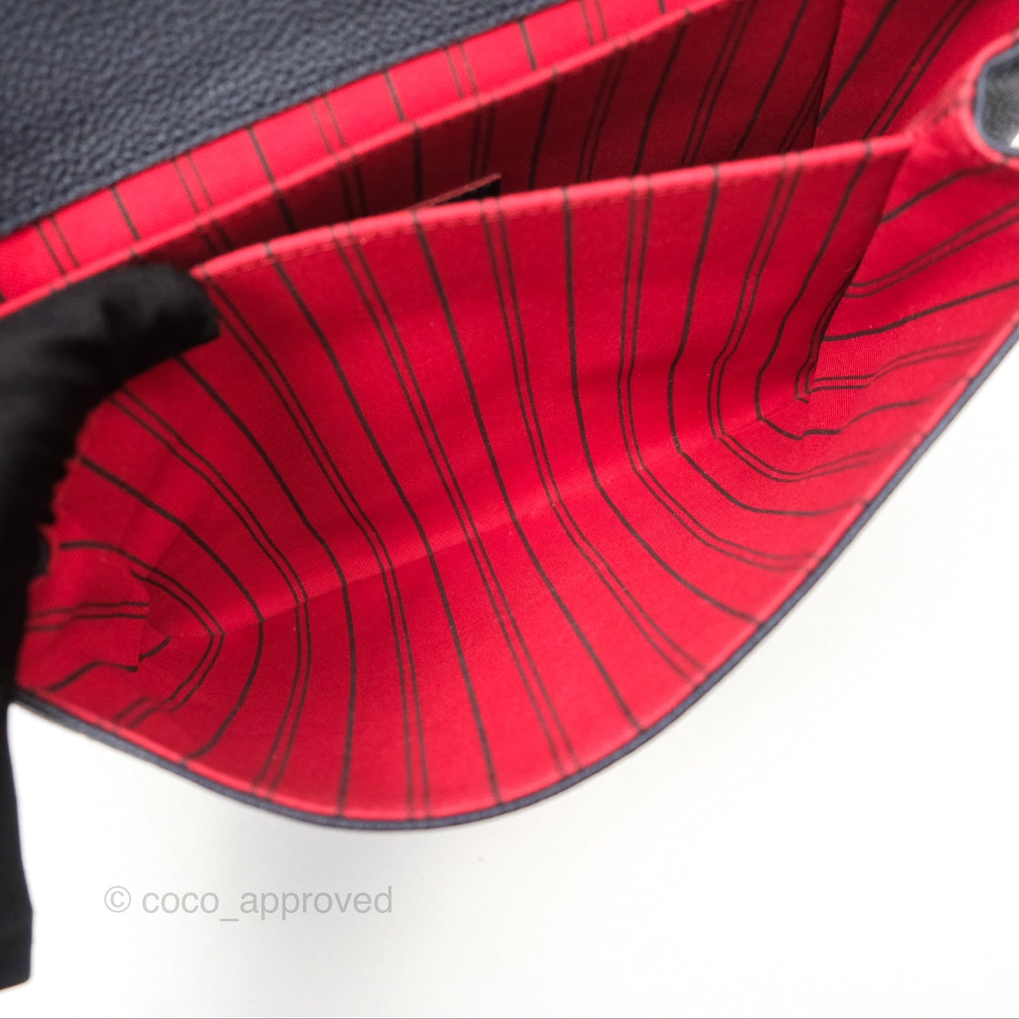 Louis Vuitton Empreinte Pochette Metis Marine Rouge