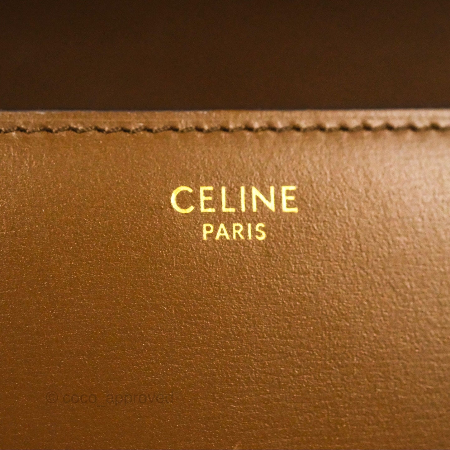 Celine Teen Classic Box Flap Caramel Box Calfskin
