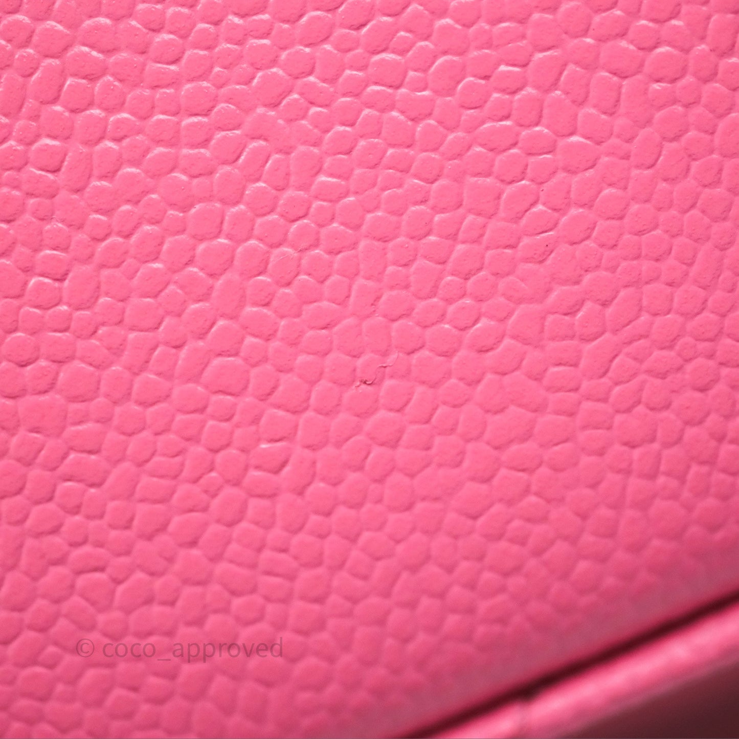 Chanel Quilted Pick Me Up Small Vanity Case Hot Pink Caviar Aged Gold Hardware