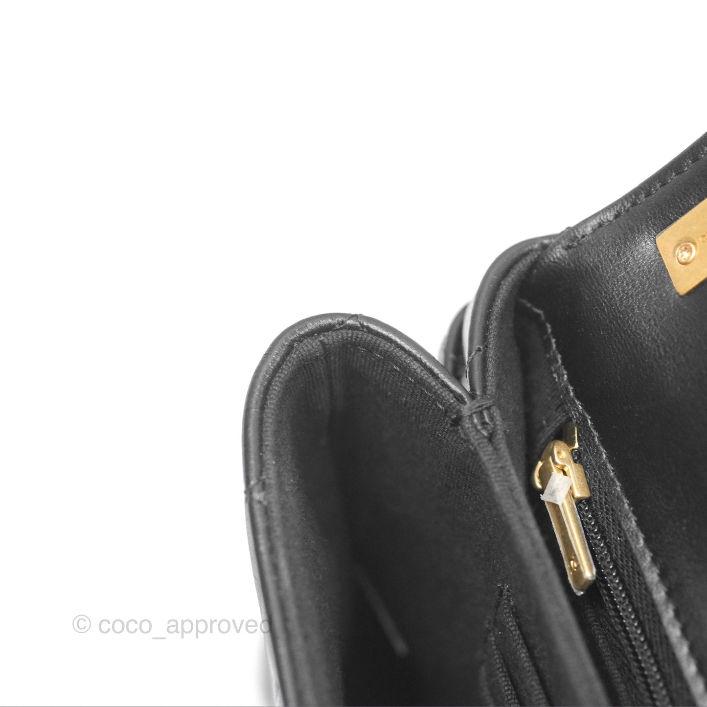 Chanel Mini Flap Bag Black Aged Calfskin Aged Gold Hardware 23K