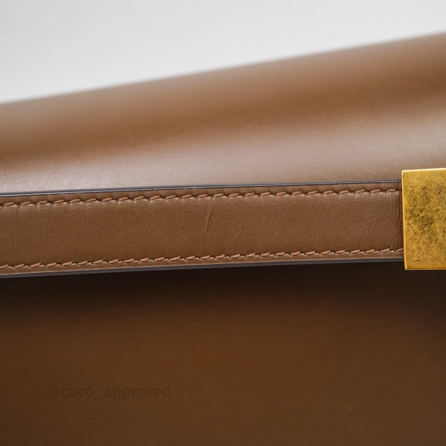 Celine Medium Classic Box Flap Caramel Calfskin