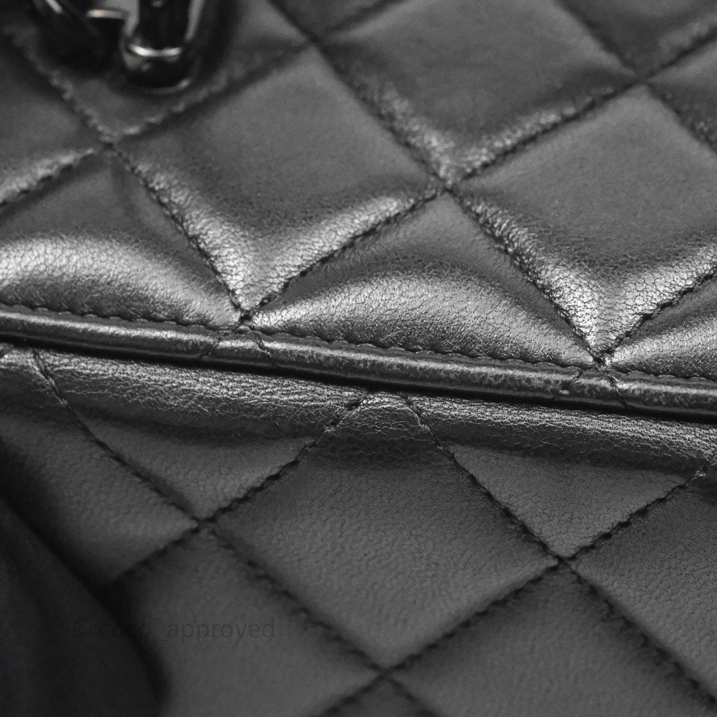 Chanel Vanity Rectangular Top Handle So Black Lambskin