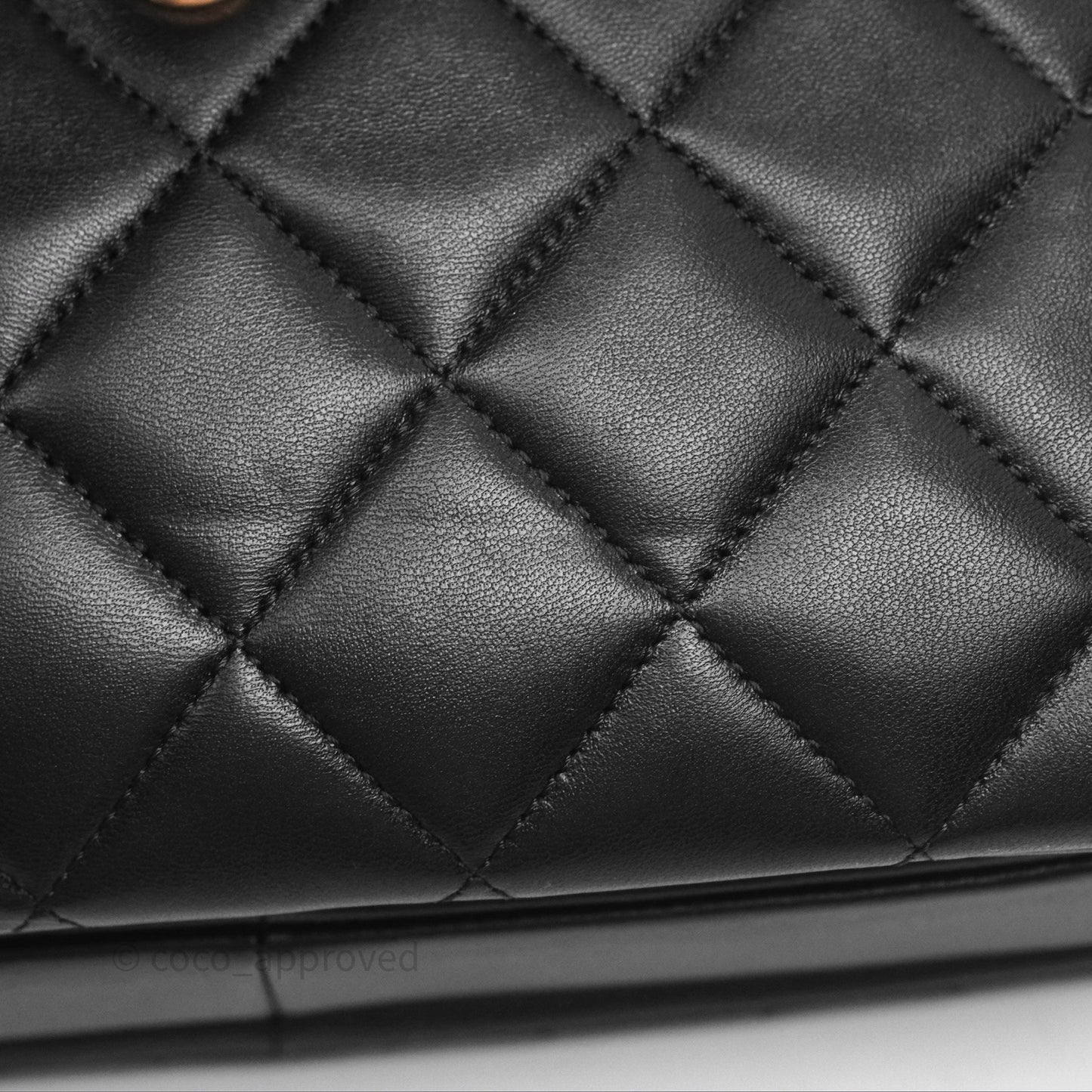 Chanel Trendy CC Small Black Lambskin Rose Gold Hardware