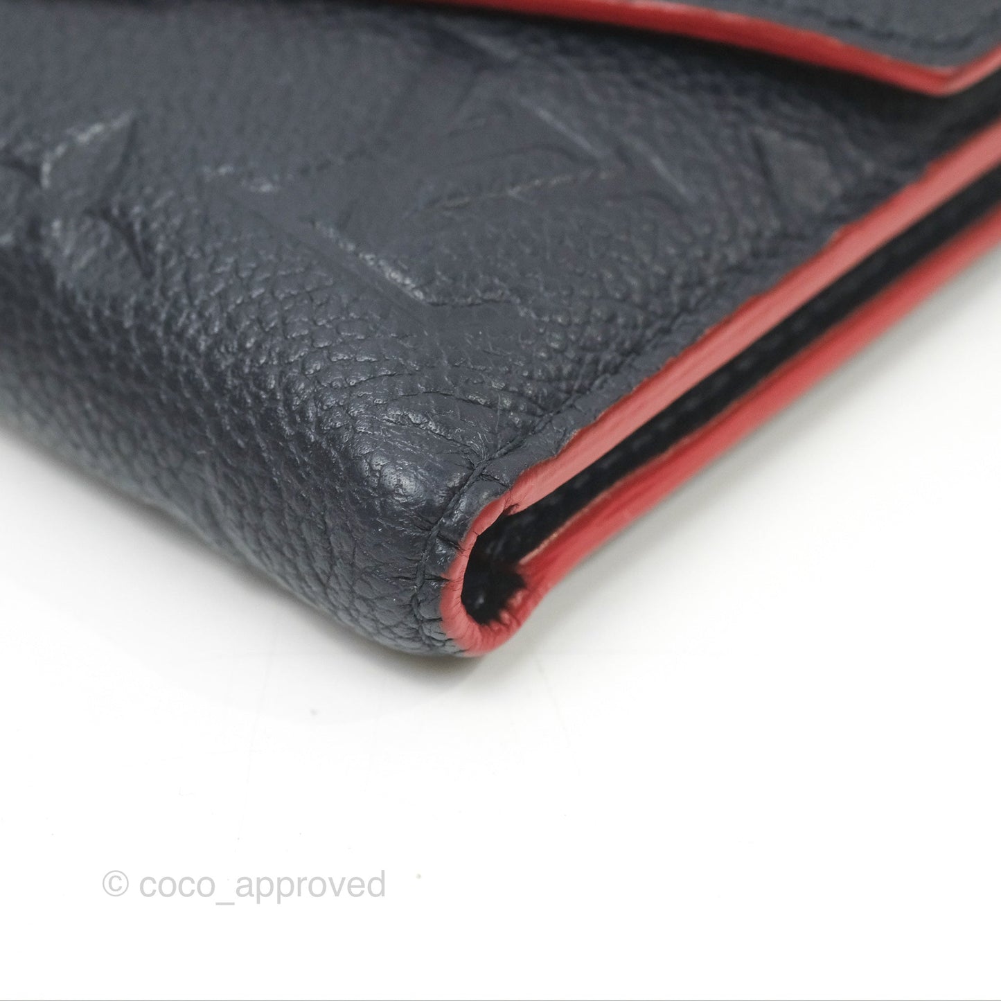 Louis Vuitton Victorine Wallet Marine Rouge Monogram Empreinte