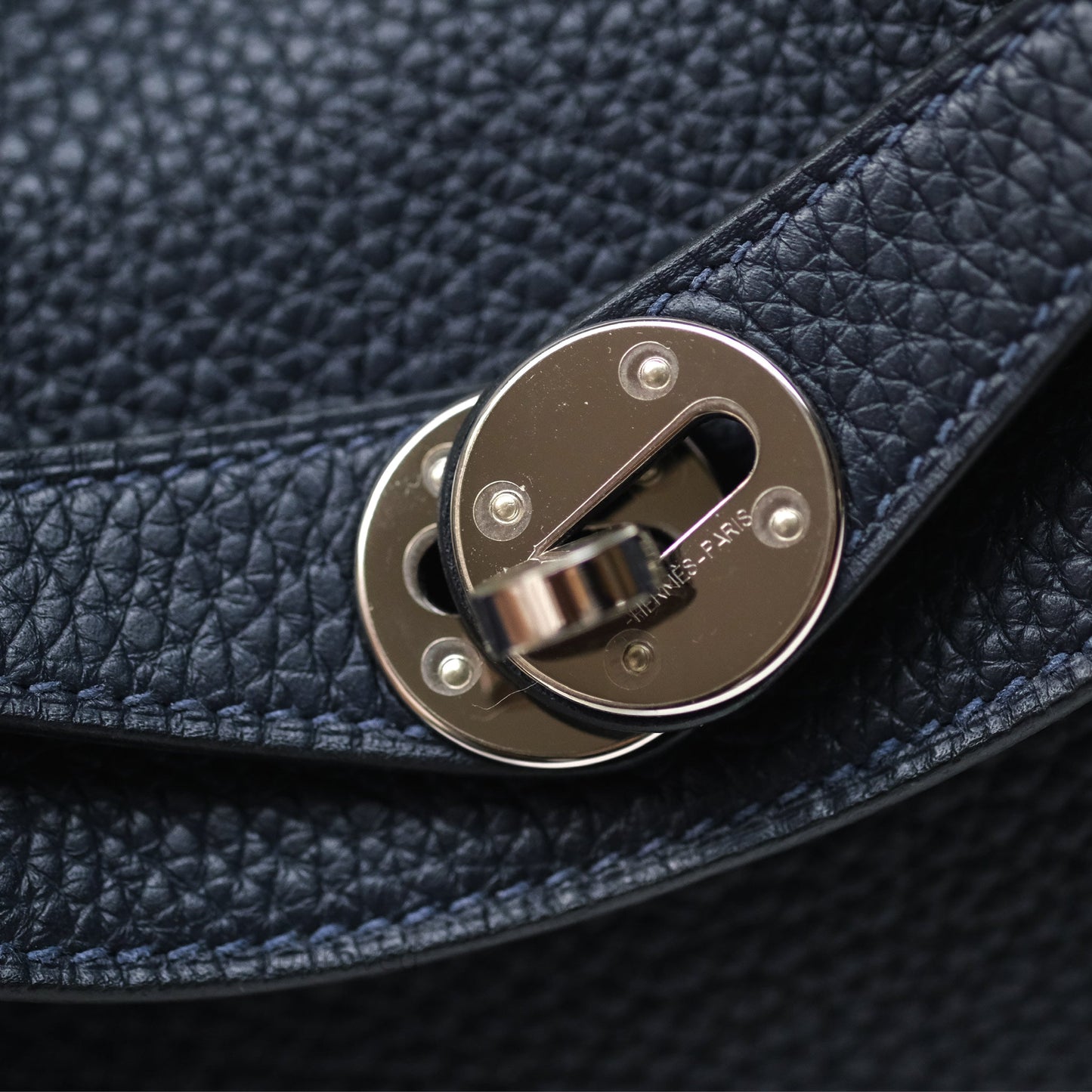 Hermès Lindy 26 Bleu Nuit 2Z Clemence Palladium Hardware