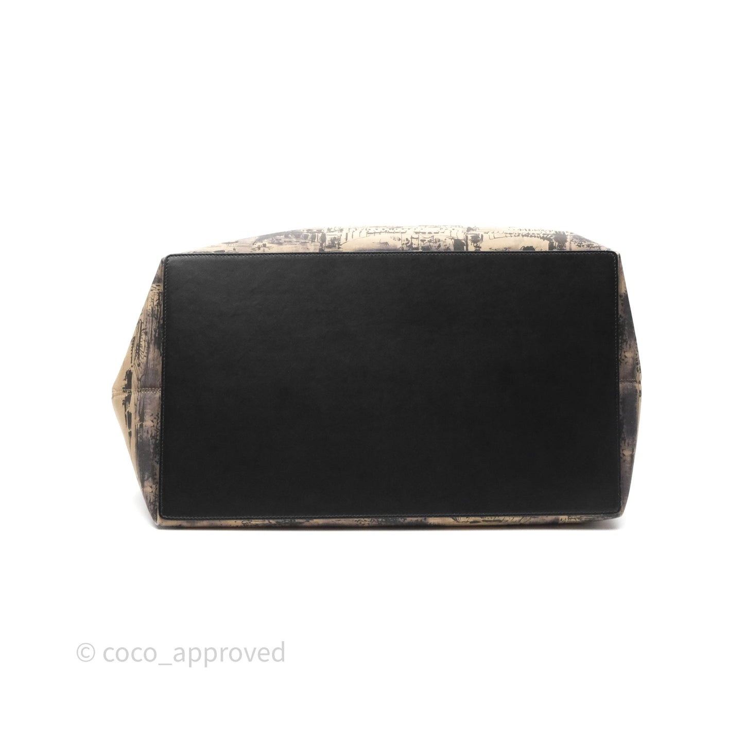 Christian Dior Large Toujours Bag Beige And Black Water-Repellent Fabric With Paris Print