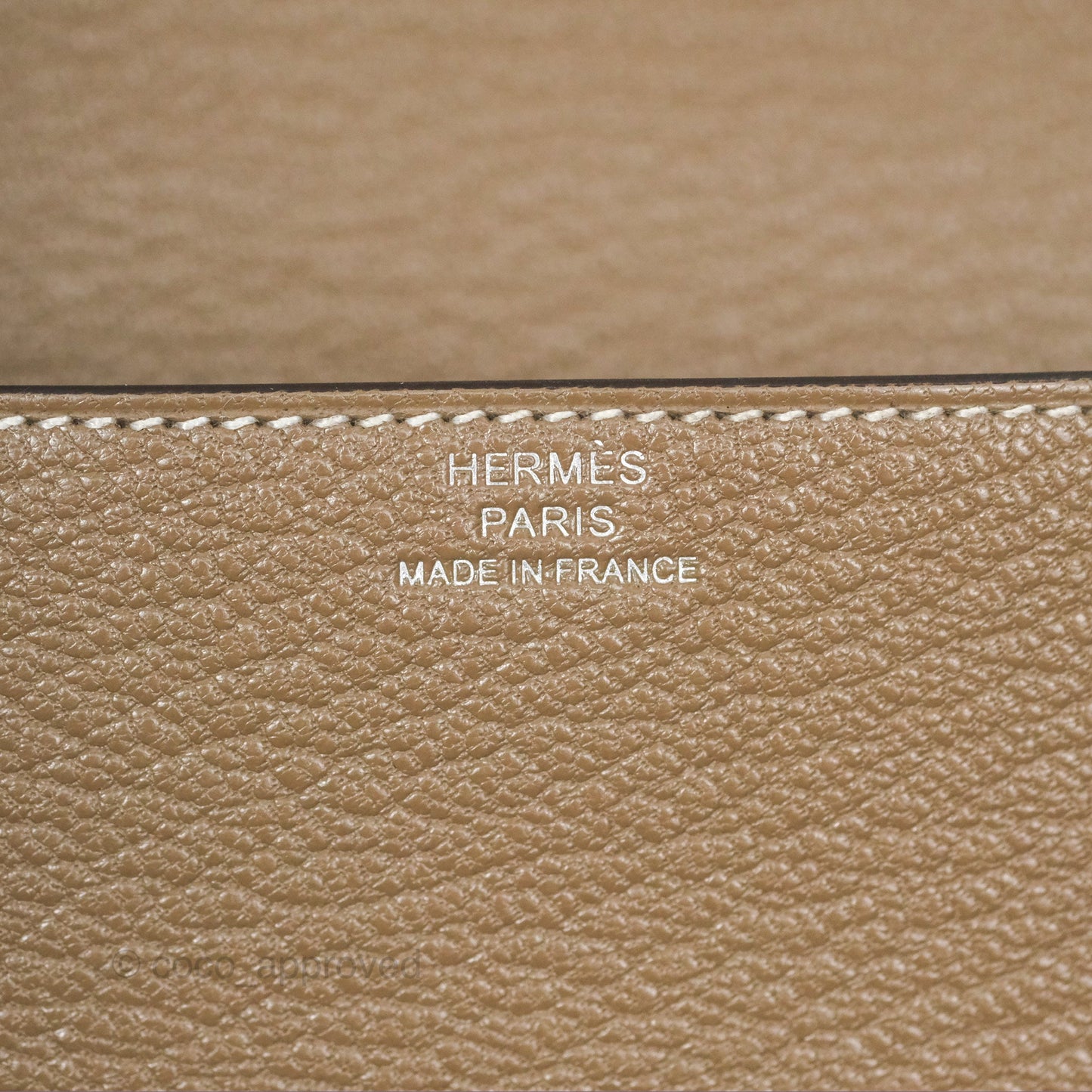 Hermès Roulis Slim Wallet Etoupe Chevre Mysore Palladium Hardware