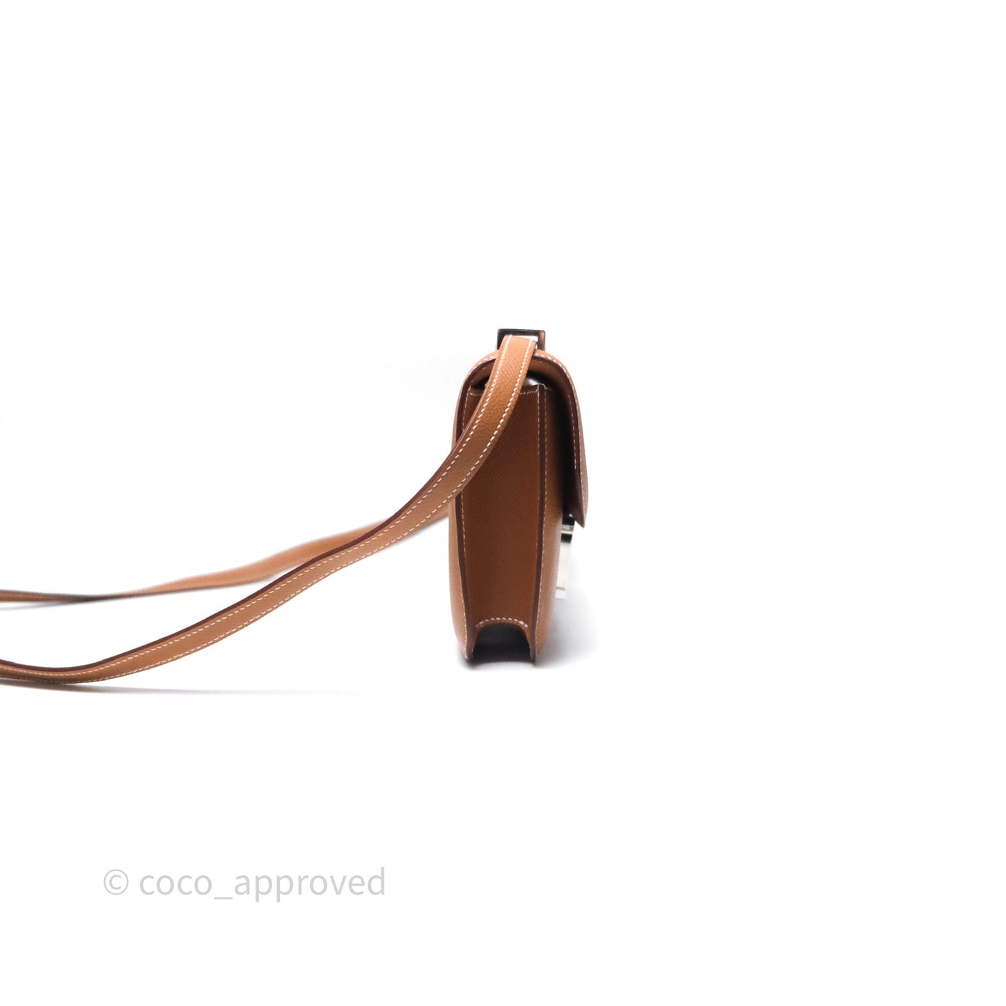 Hermès Constance Elan Gold 37 Epsom Palladium Hardware