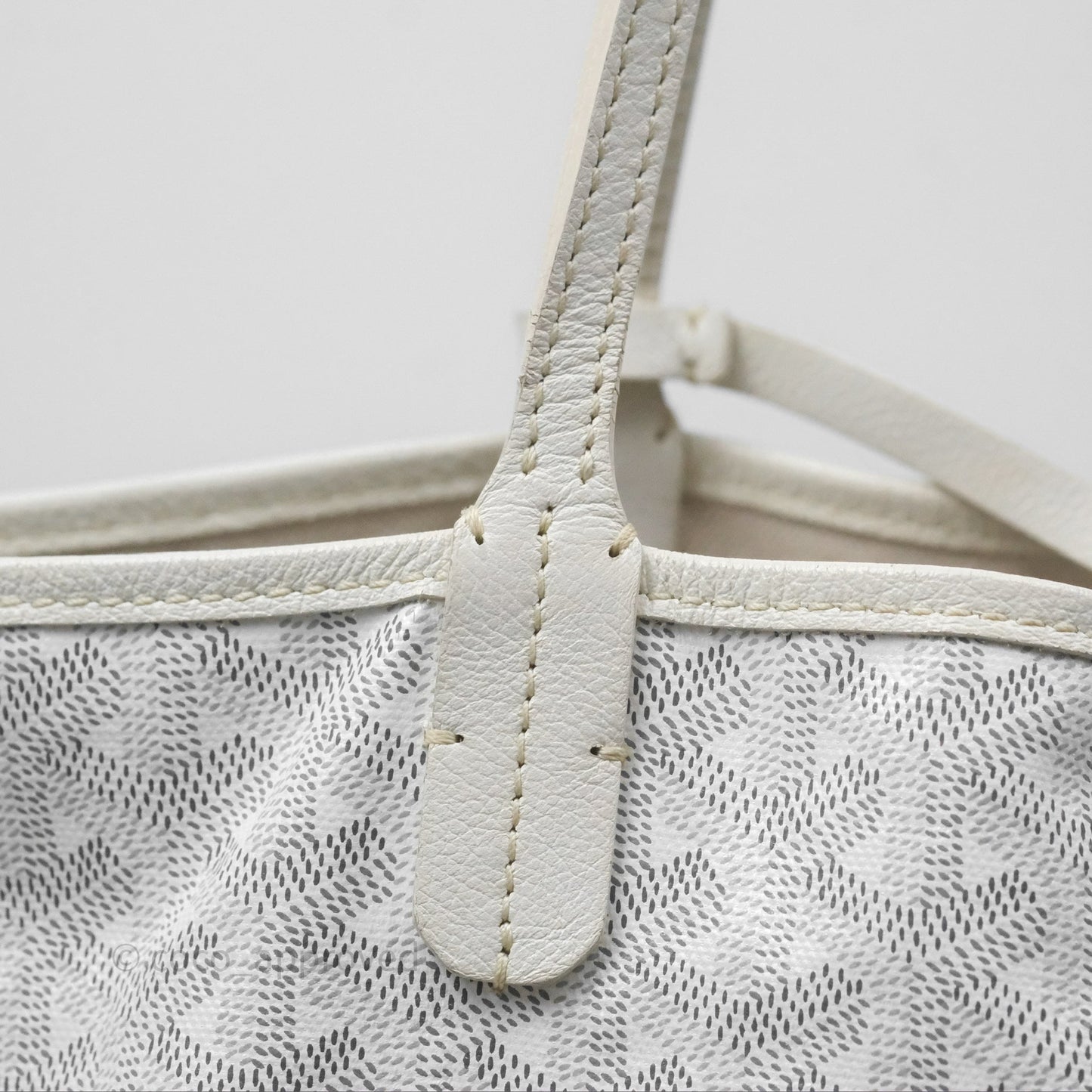 Goyard Saint Louis Tote Bag GM Blanc White