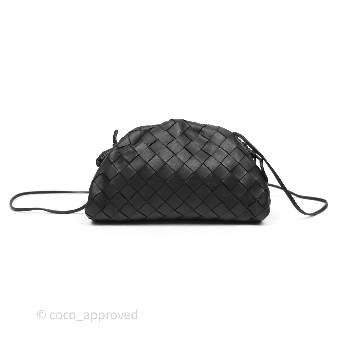 Bottega Veneta Mini Pouch Black Intrecciato Calfskin