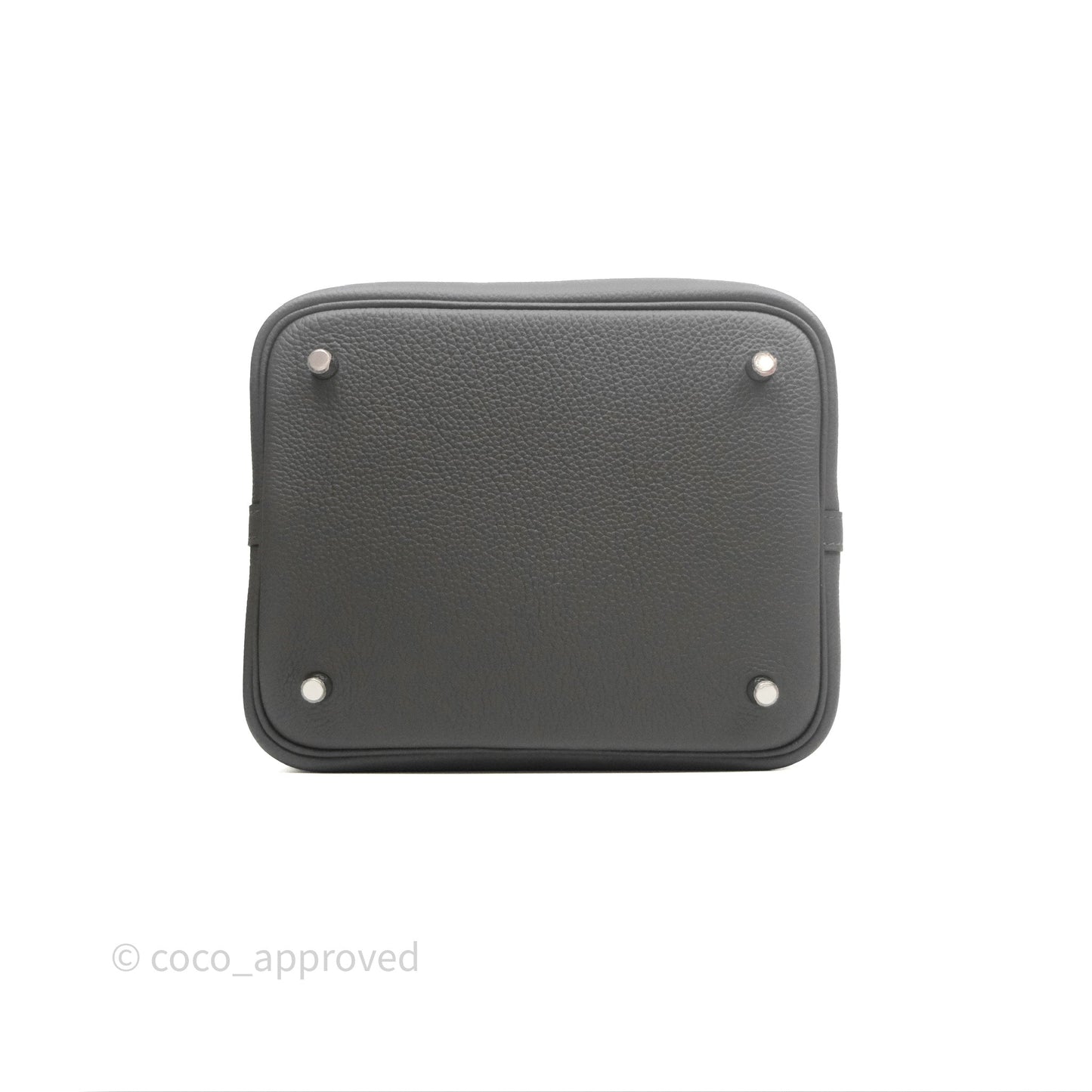 Hermès Picotin 22 Gris Meyer Taurillon Maurice Palladium Hardware