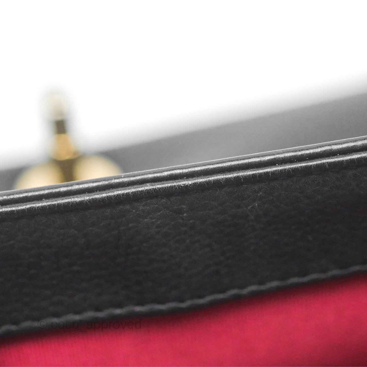 Chanel Small Underline Saddle Flap Bag Black Calfskin Gold Hardware