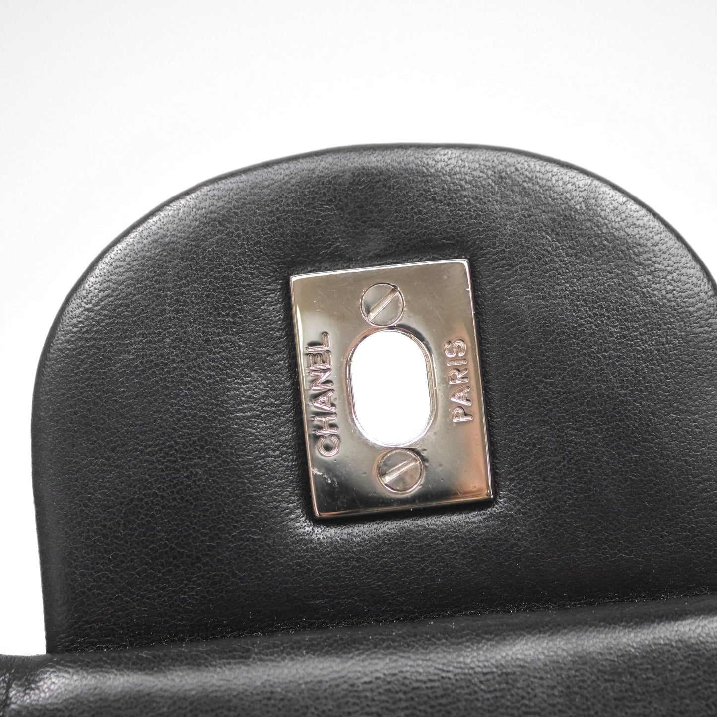 Chanel Jumbo Single Flap Black Lambskin Silver Hardware