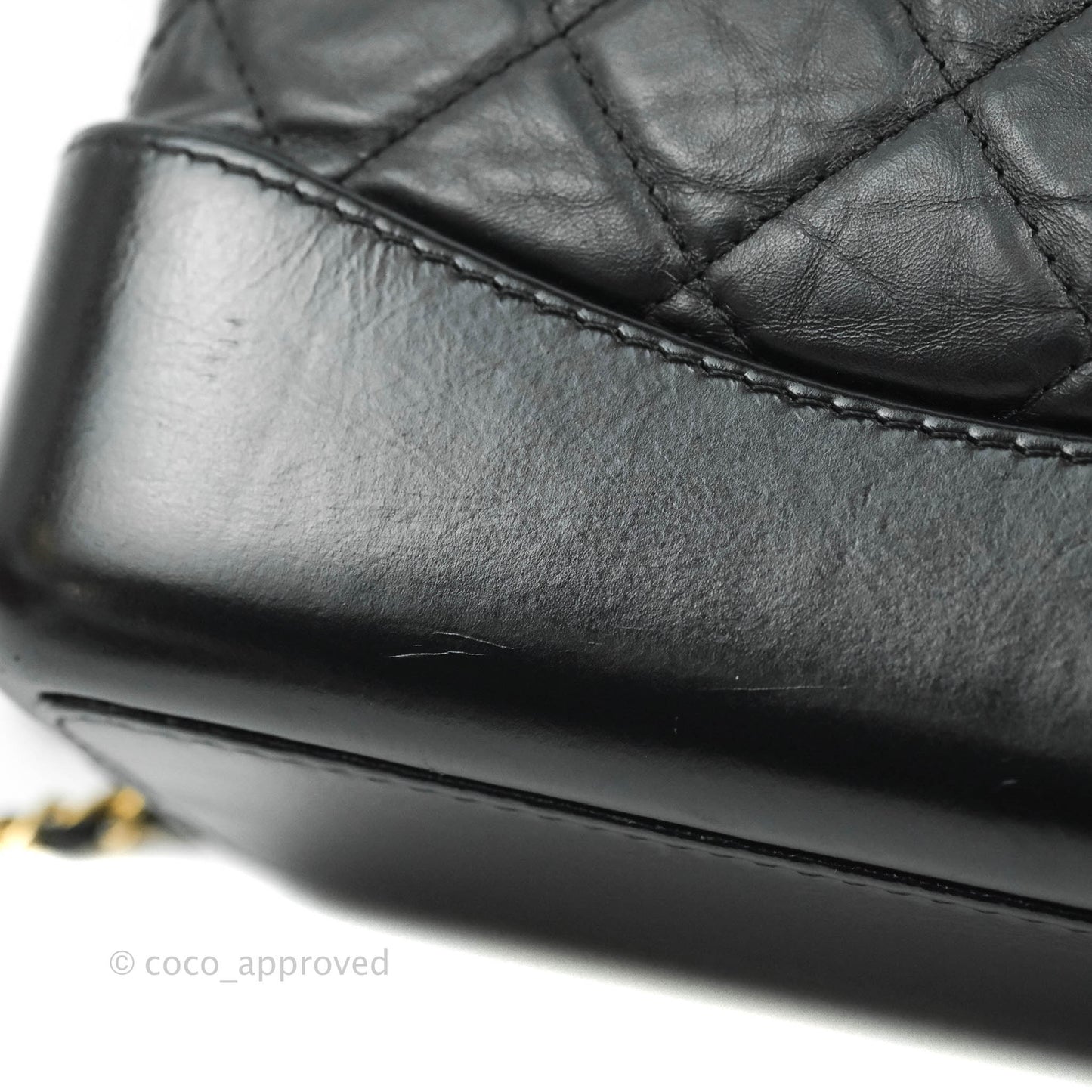Chanel Small Gabrielle Backpack Black Aged Calfskin