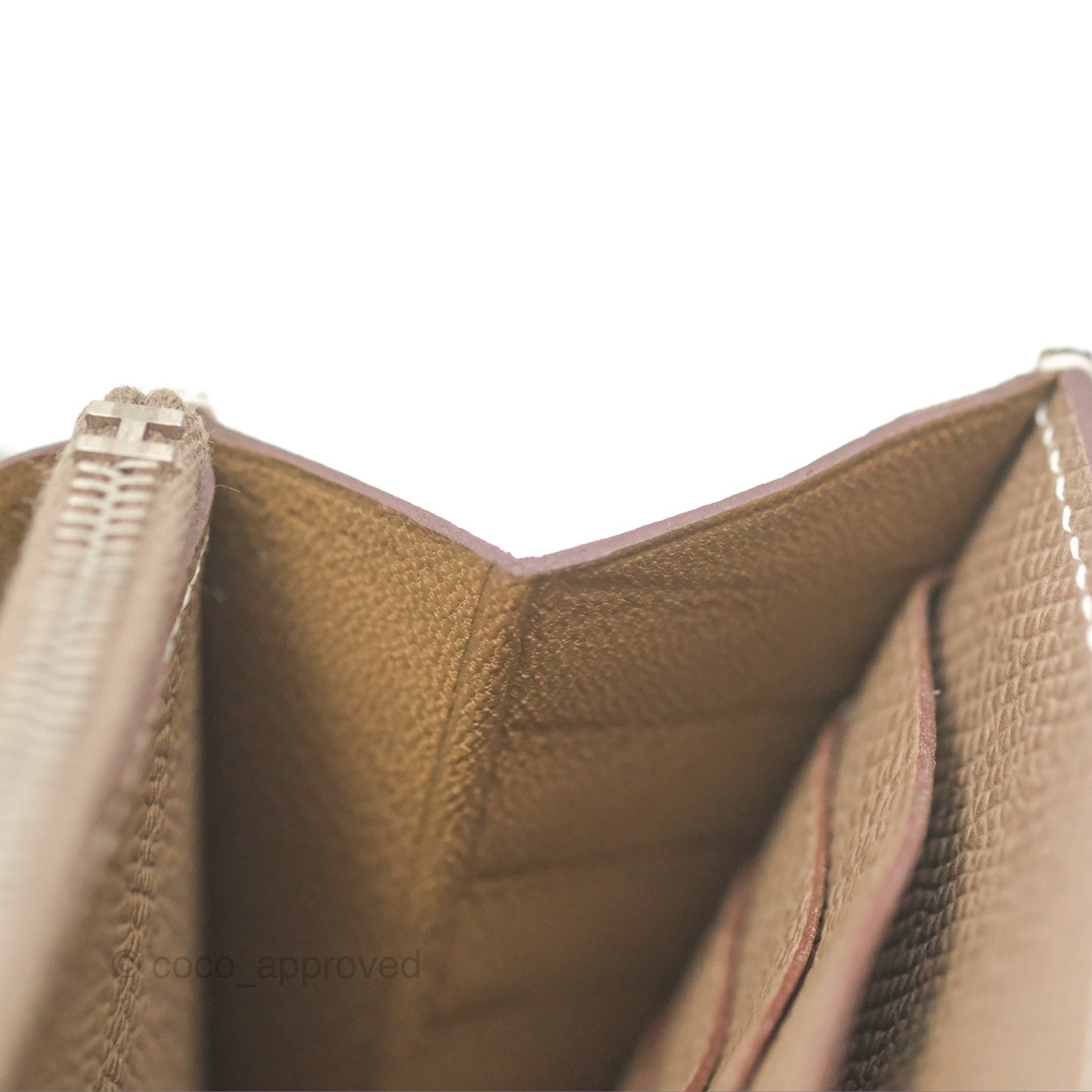 Hermès Kelly Wallet Etoupe Epsom Palladium Hardware