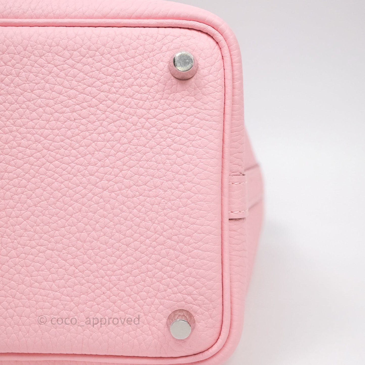 Hermès Picotin 18 Rose Sakura 3Q Clemence Palladium Hardware