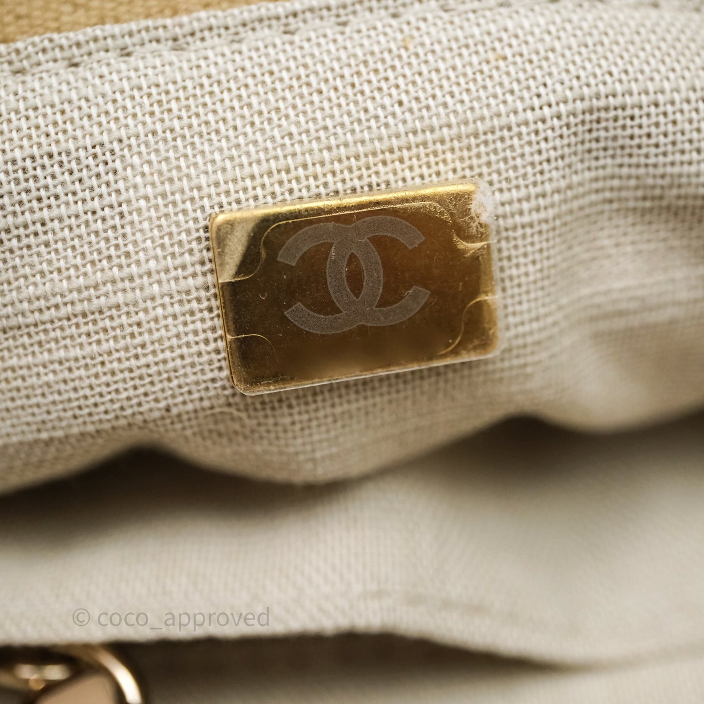 Chanel New Small Canvas Deauville Tote Beige Silver Hardware