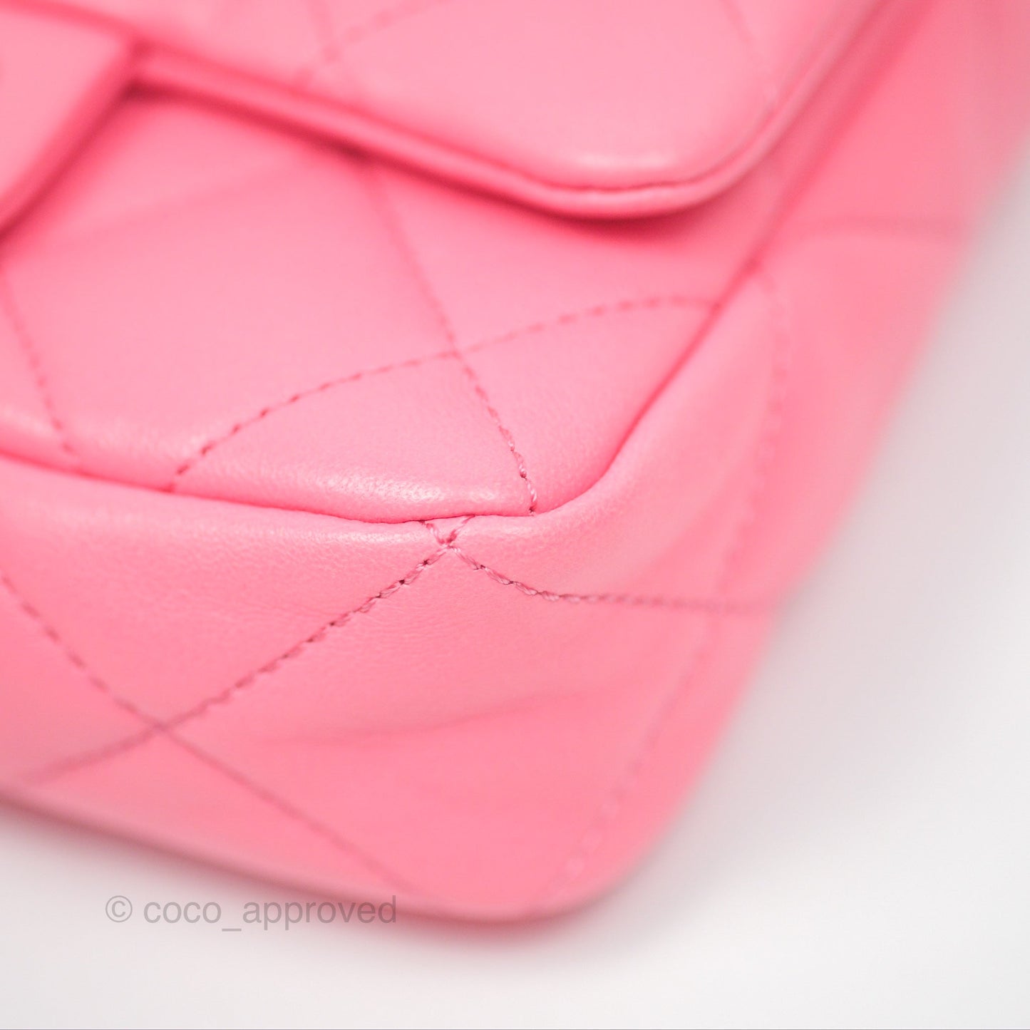 Chanel Quilted Mini CC Funky Town Flap Pink Lambskin Aged Gold Hardware