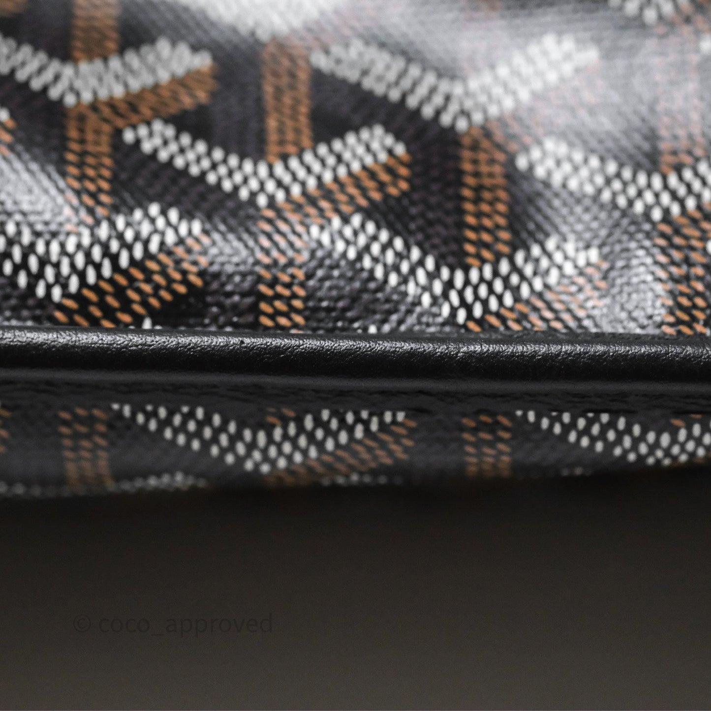 Goyard Anjou Mini Bag Goyardine Canvas Black