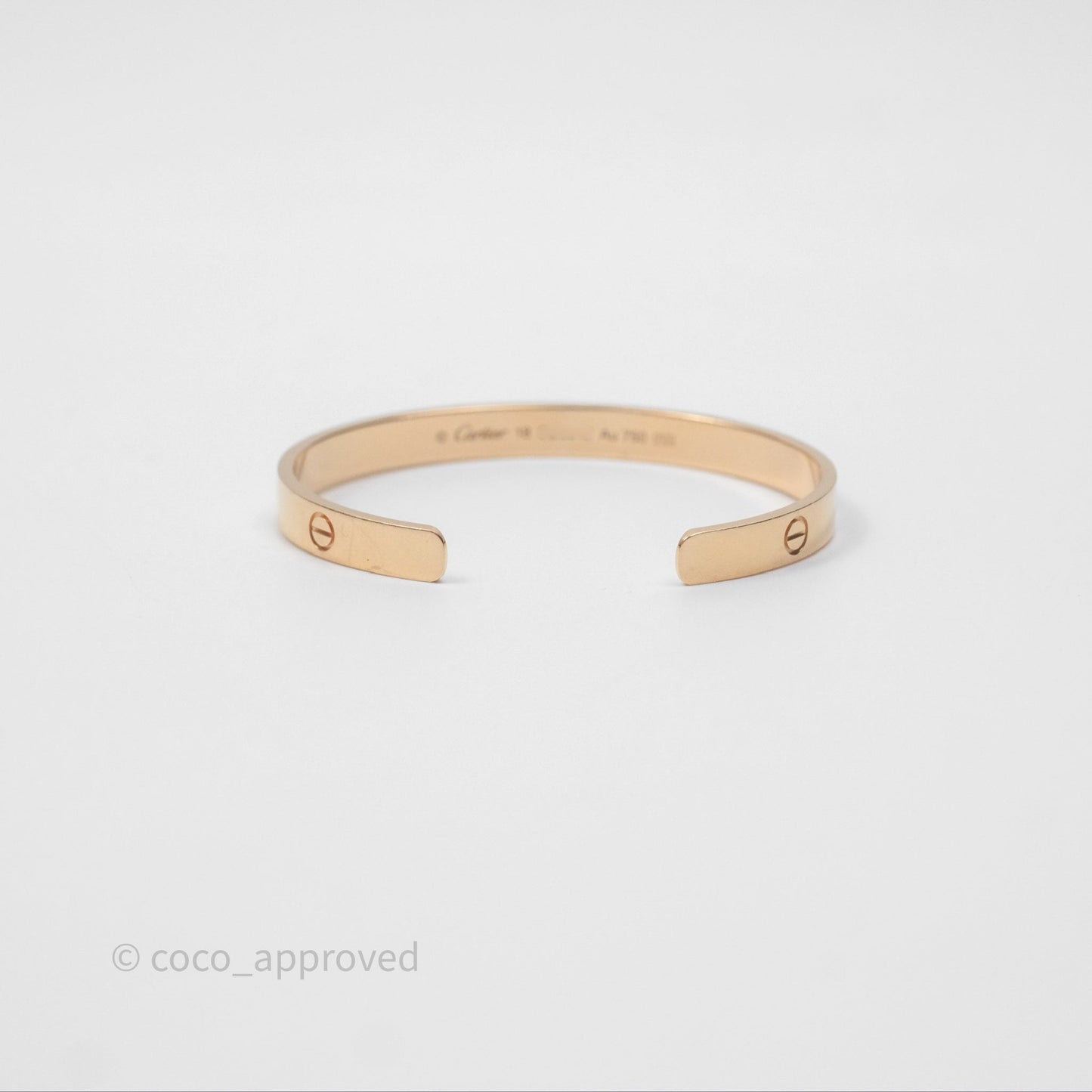 Cartier Love Bracelet Open Classic Model Rose Gold