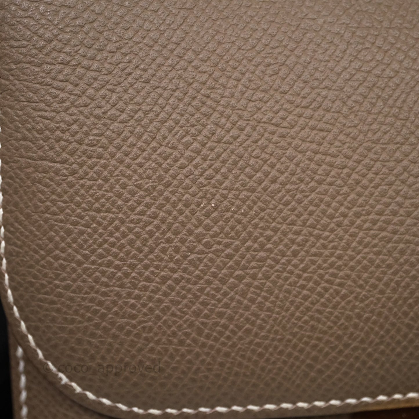 Hermès Constance Mini 18cm Etoupe Epsom Gold Hardware